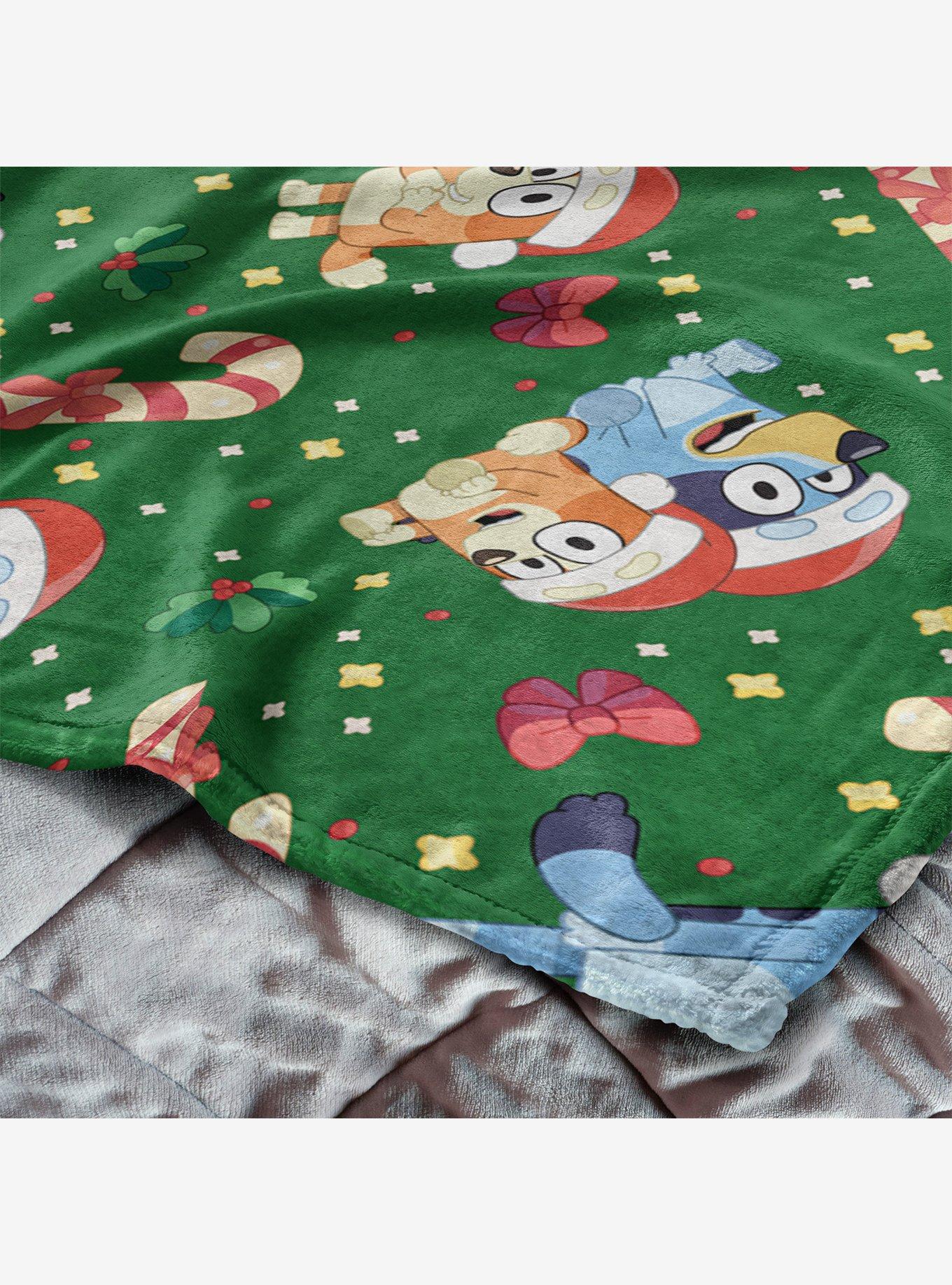 Bluey Family Holiday Silk Touch Throw Blanket