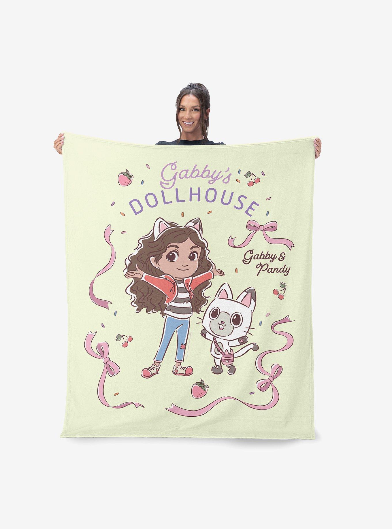Gabby's Dollhouse Gabby and Pandy 40x50" Silk Touch Throw Blanket, , hi-res
