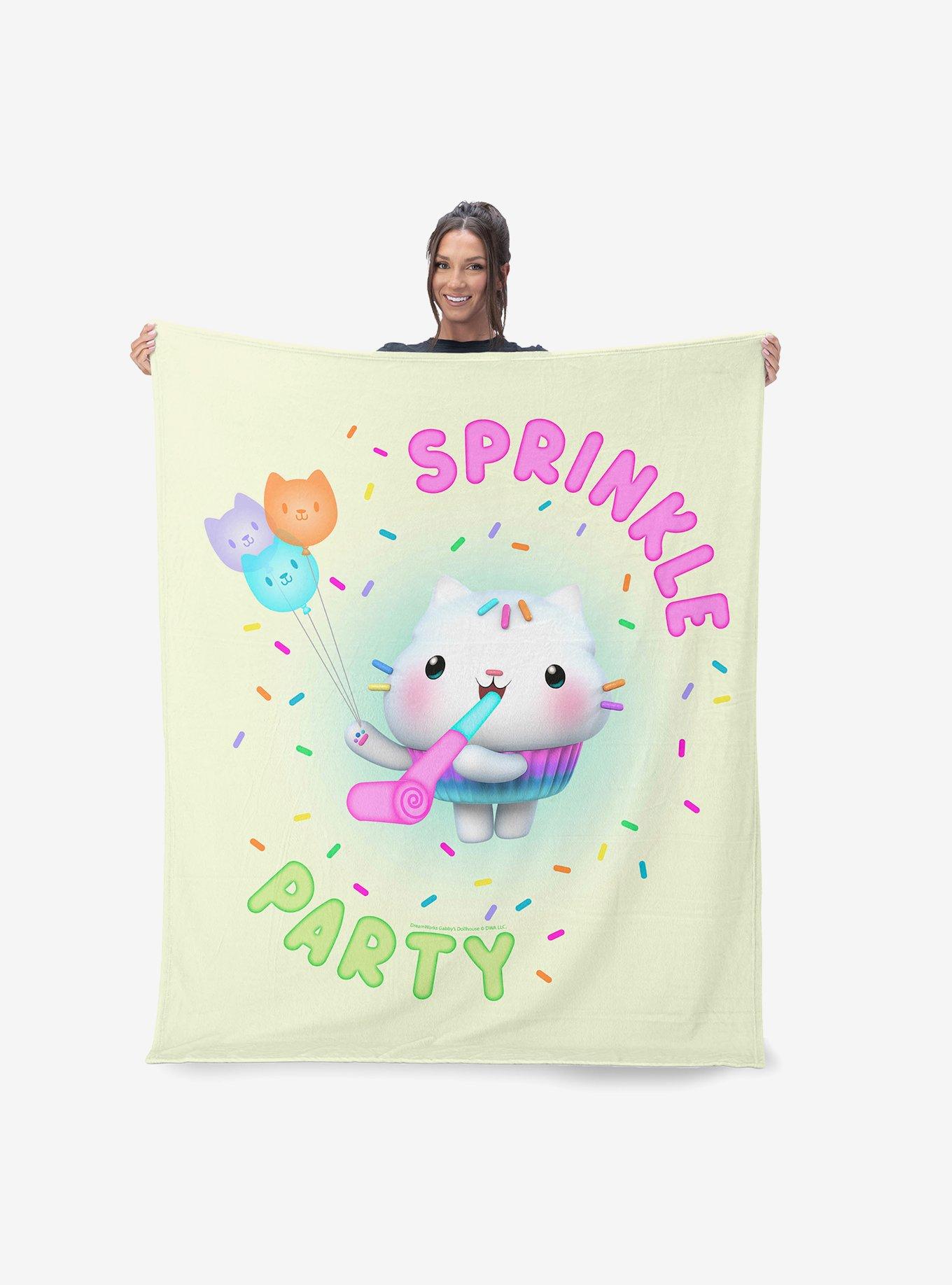 Gabby's Dollhouse Sprinkle Party 40x50" Silk Touch Throw Blanket
