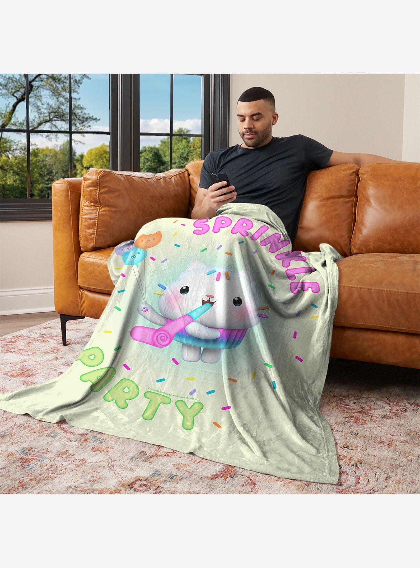 Gabby's Dollhouse Sprinkle Party 40x50" Silk Touch Throw Blanket