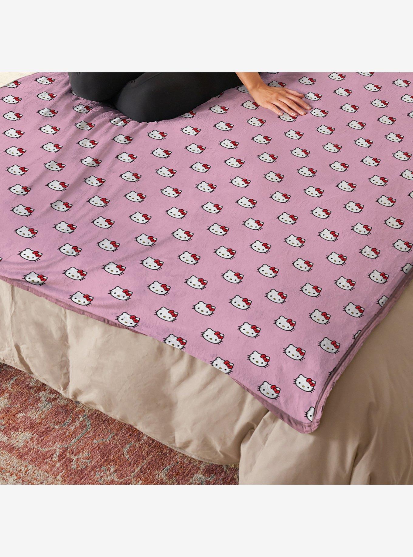 Hello Kitty Cute Little Bows 60x90" Cloud Throw Blanket, , hi-res