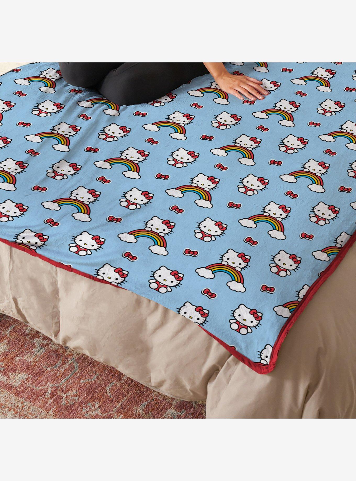 Hello Kitty Clouds and Bows 60x90" Cloud Throw Blanket, , hi-res