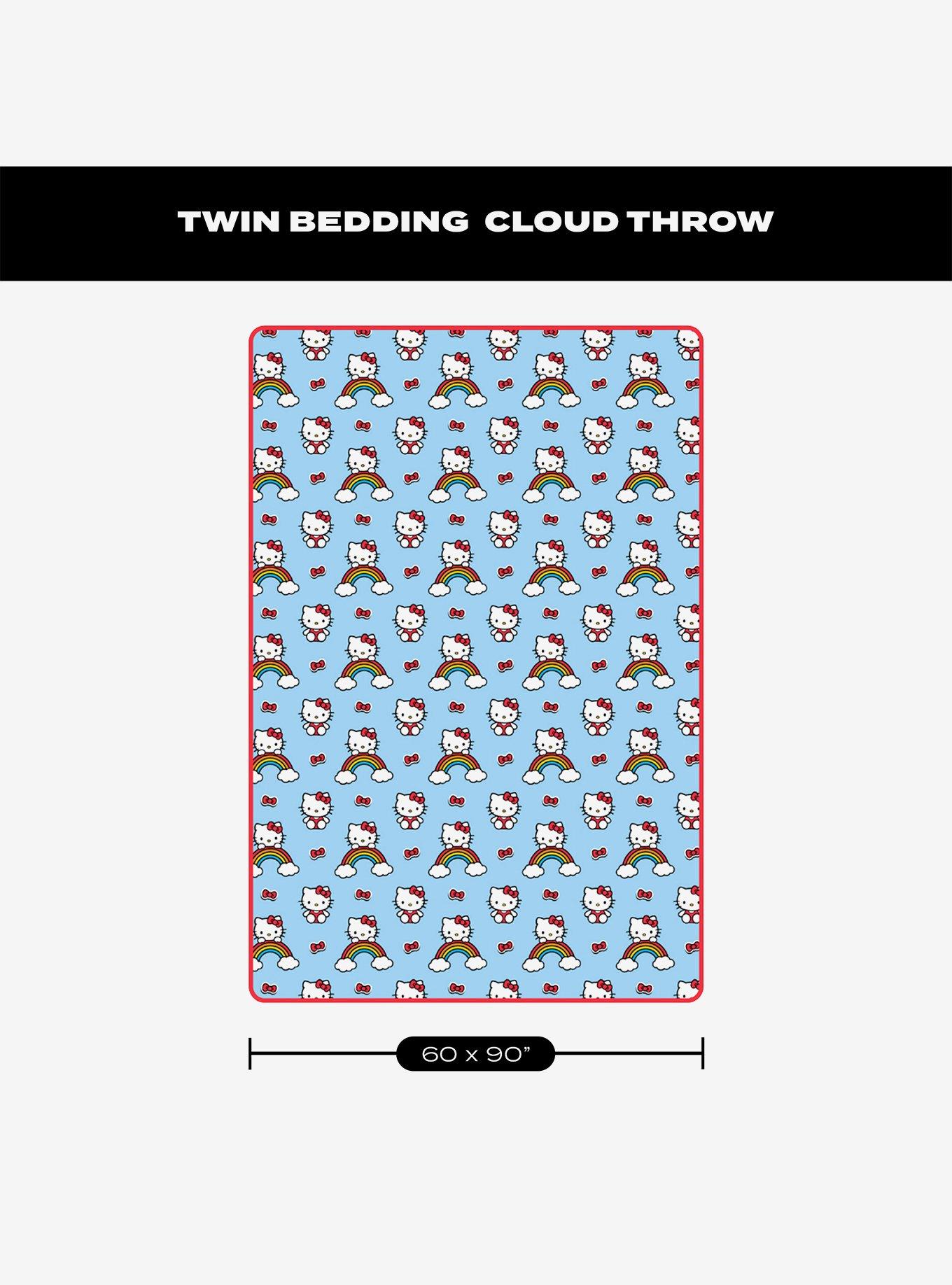 Hello Kitty Clouds and Bows 60x90" Cloud Throw Blanket, , alternate