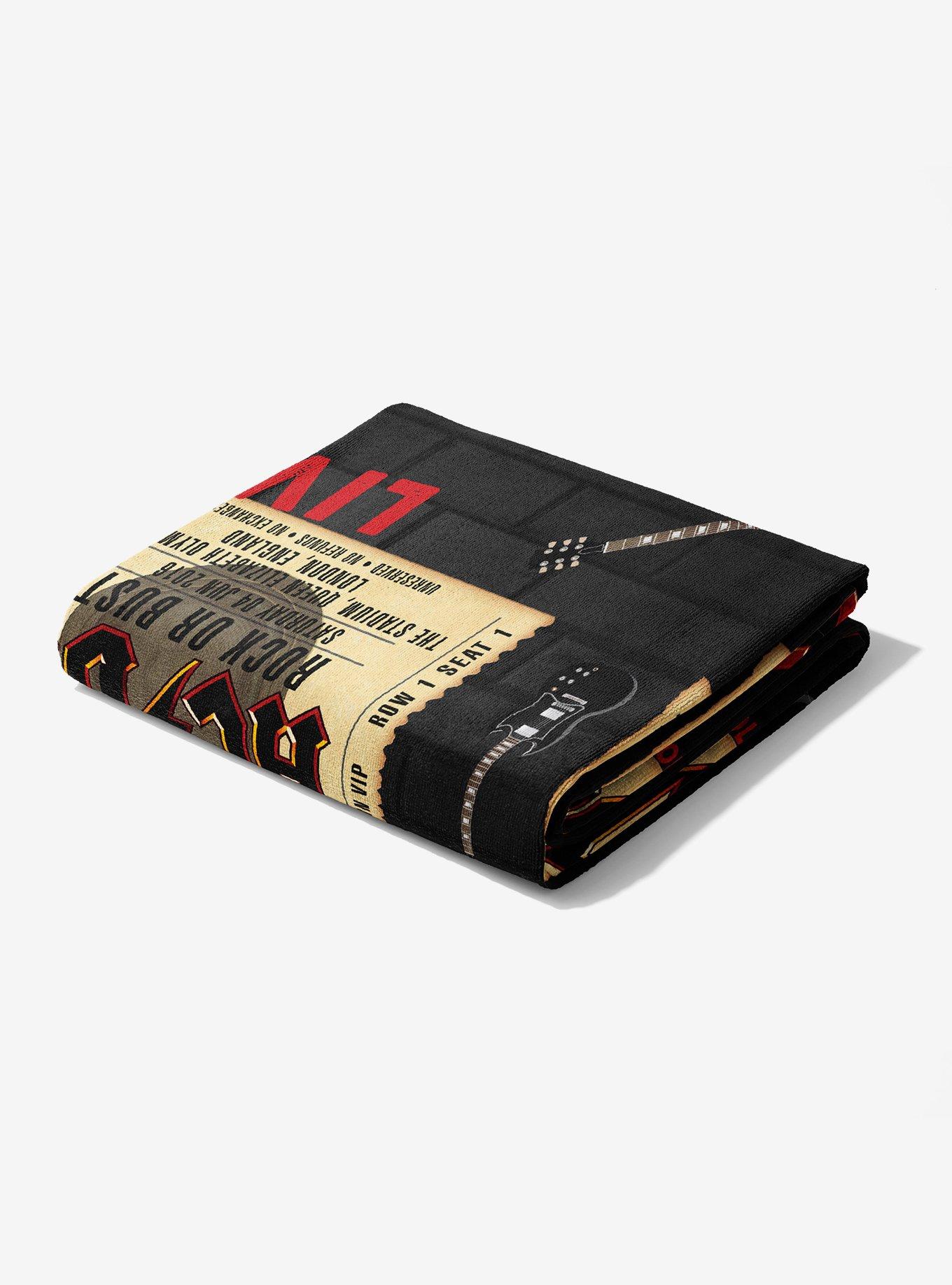 AC/DC Rock On Beach Towel for Two, , hi-res