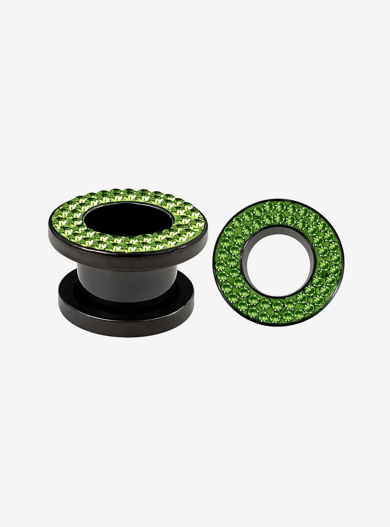 Steel Green Bling Plug 2 Pack, , hi-res