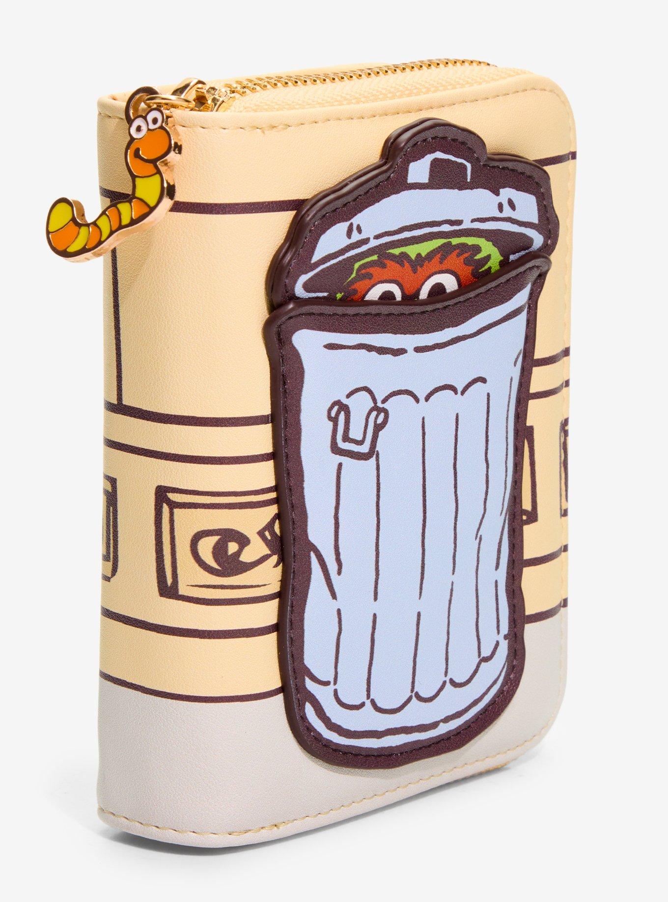 Sesame Street Oscar the Grouch Small Zip Wallet - BoxLunch Exclusive, , hi-res