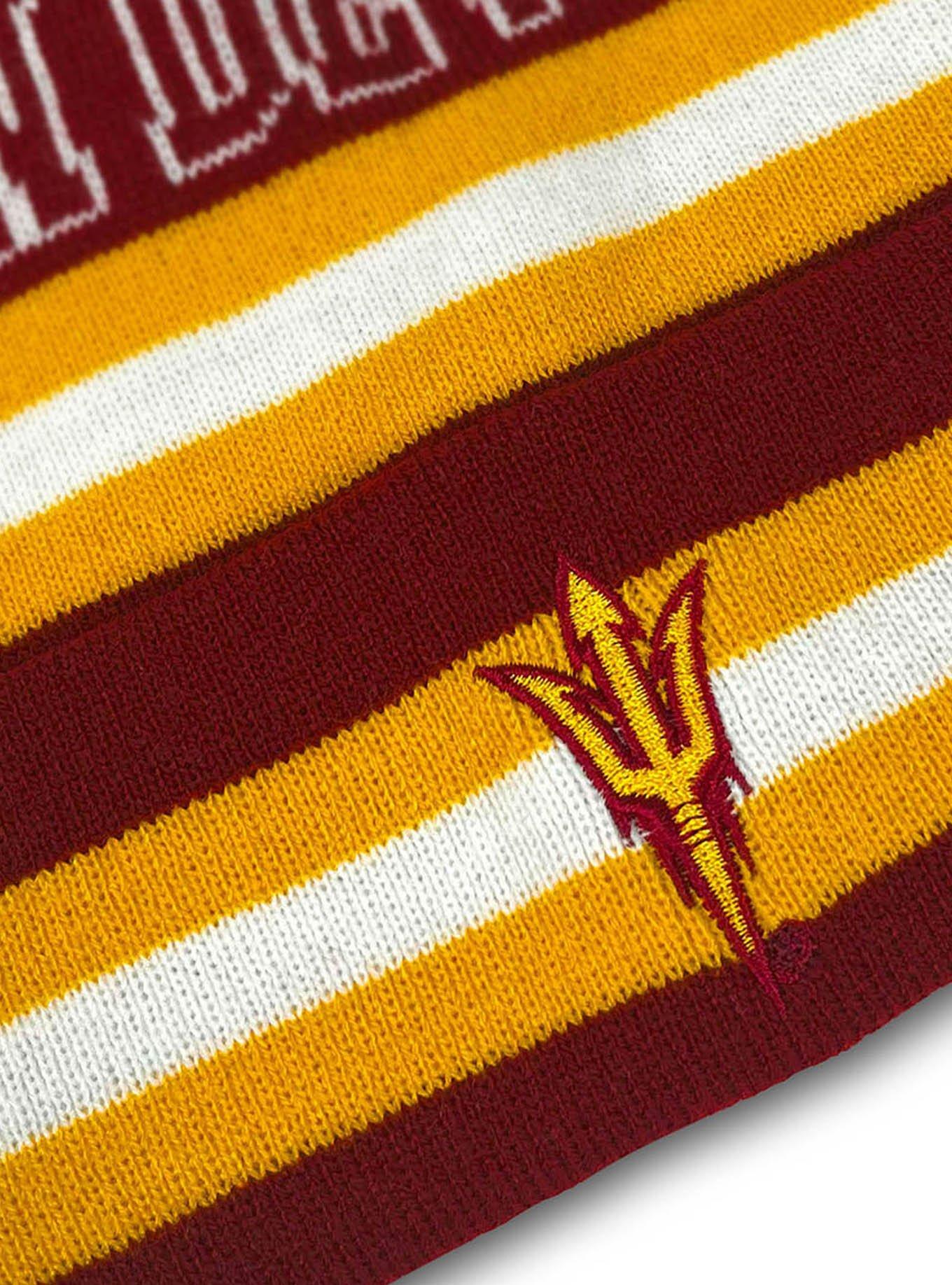 Arizona State University Block Stripes Knit Pom Beanie, , hi-res