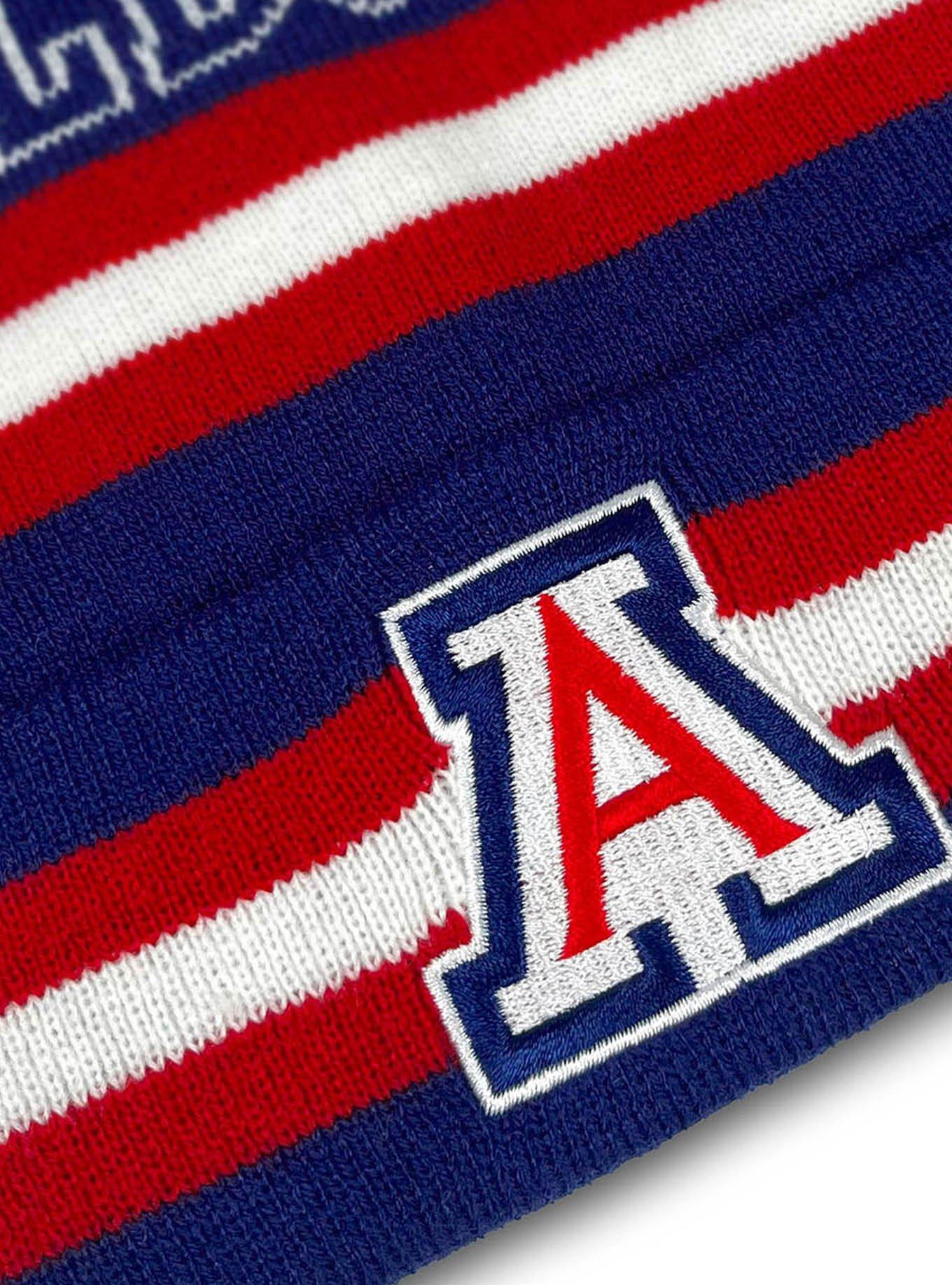 University of Arizona Block Stripes Knit Pom Beanie, , hi-res