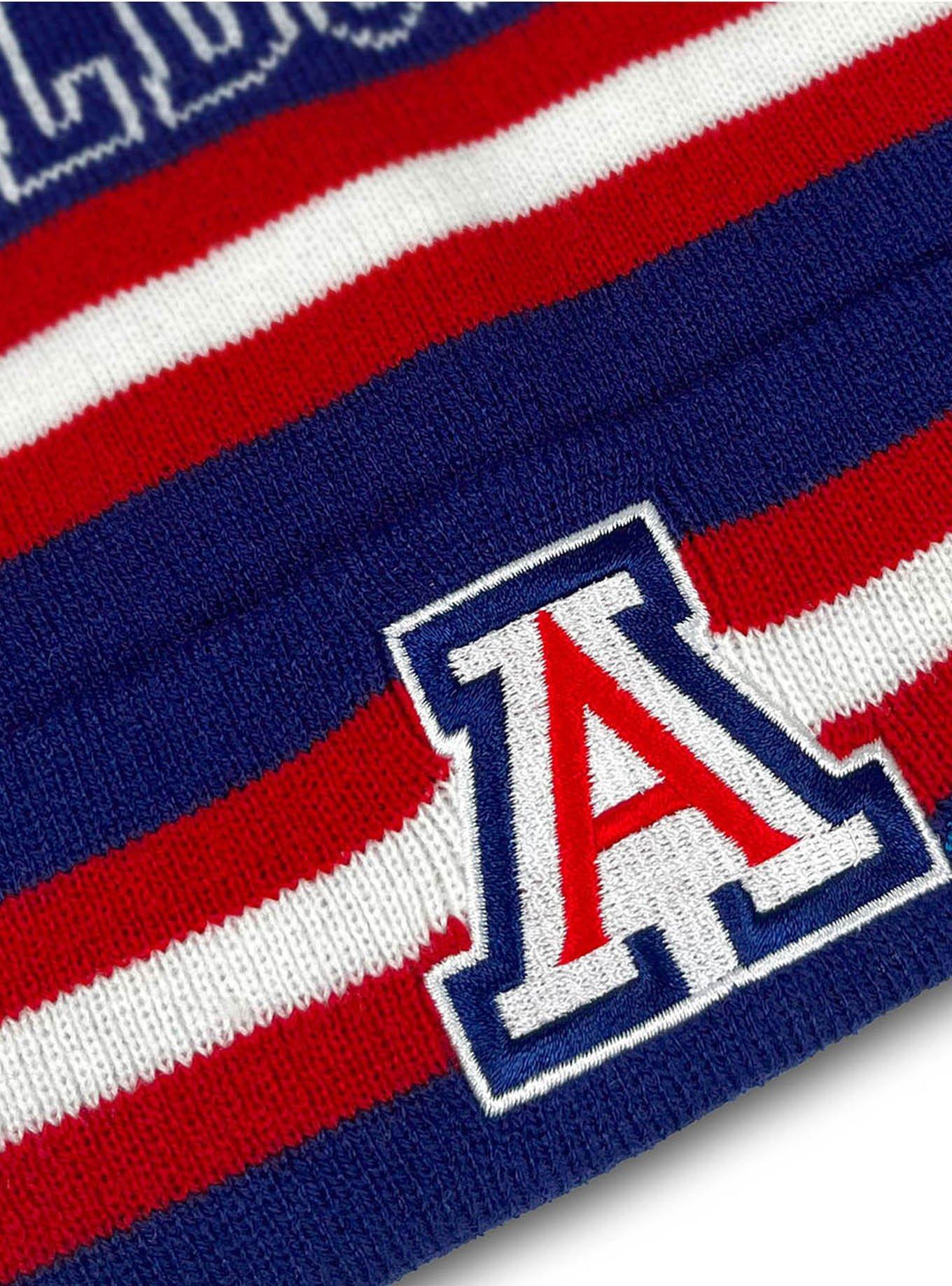 University of Arizona Block Stripes Knit Pom Beanie, , alternate