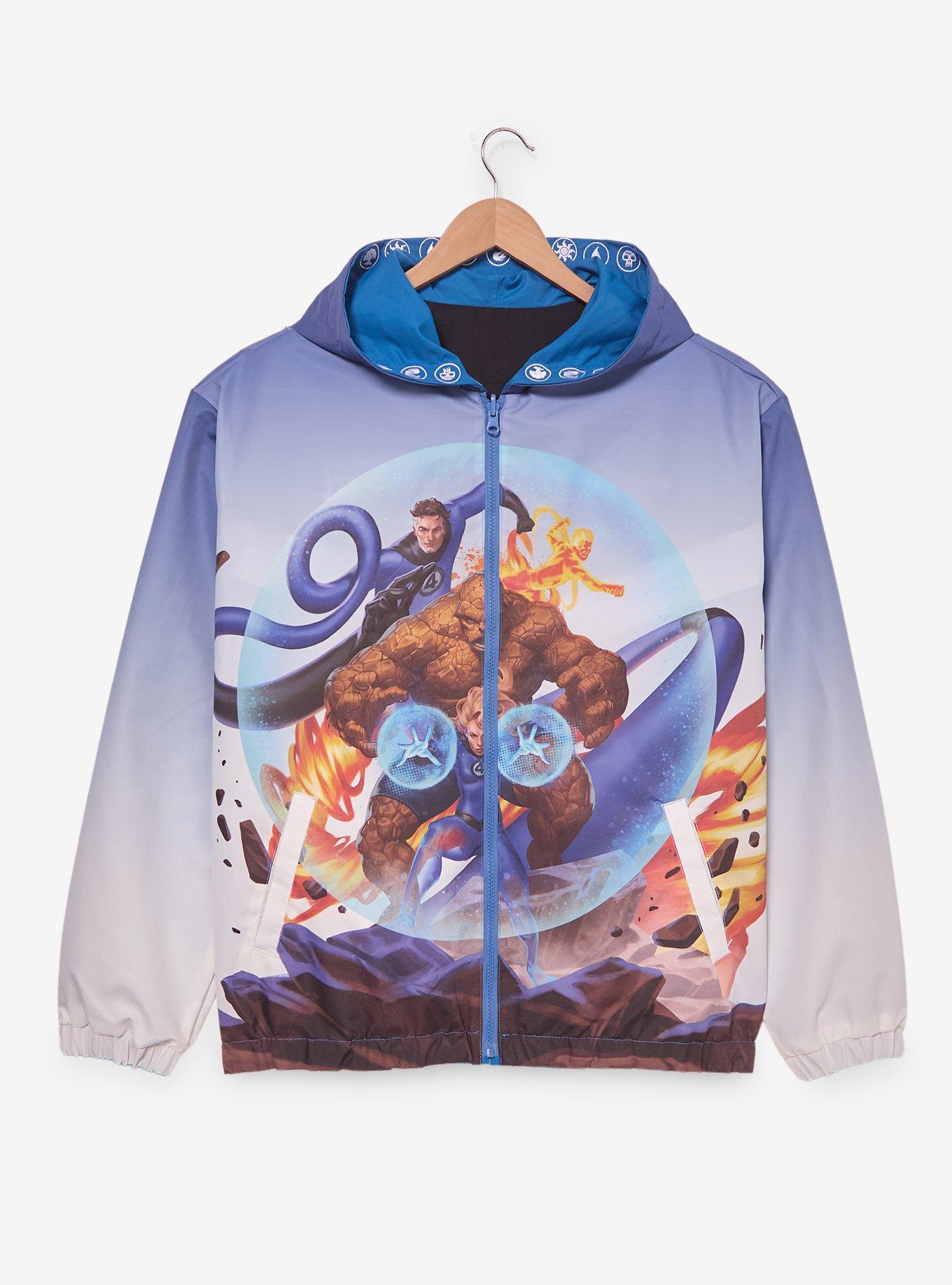 Magic: The Gathering x Marvel Fantastic Four Reversible Windbreaker - BoxLunch Exclusive