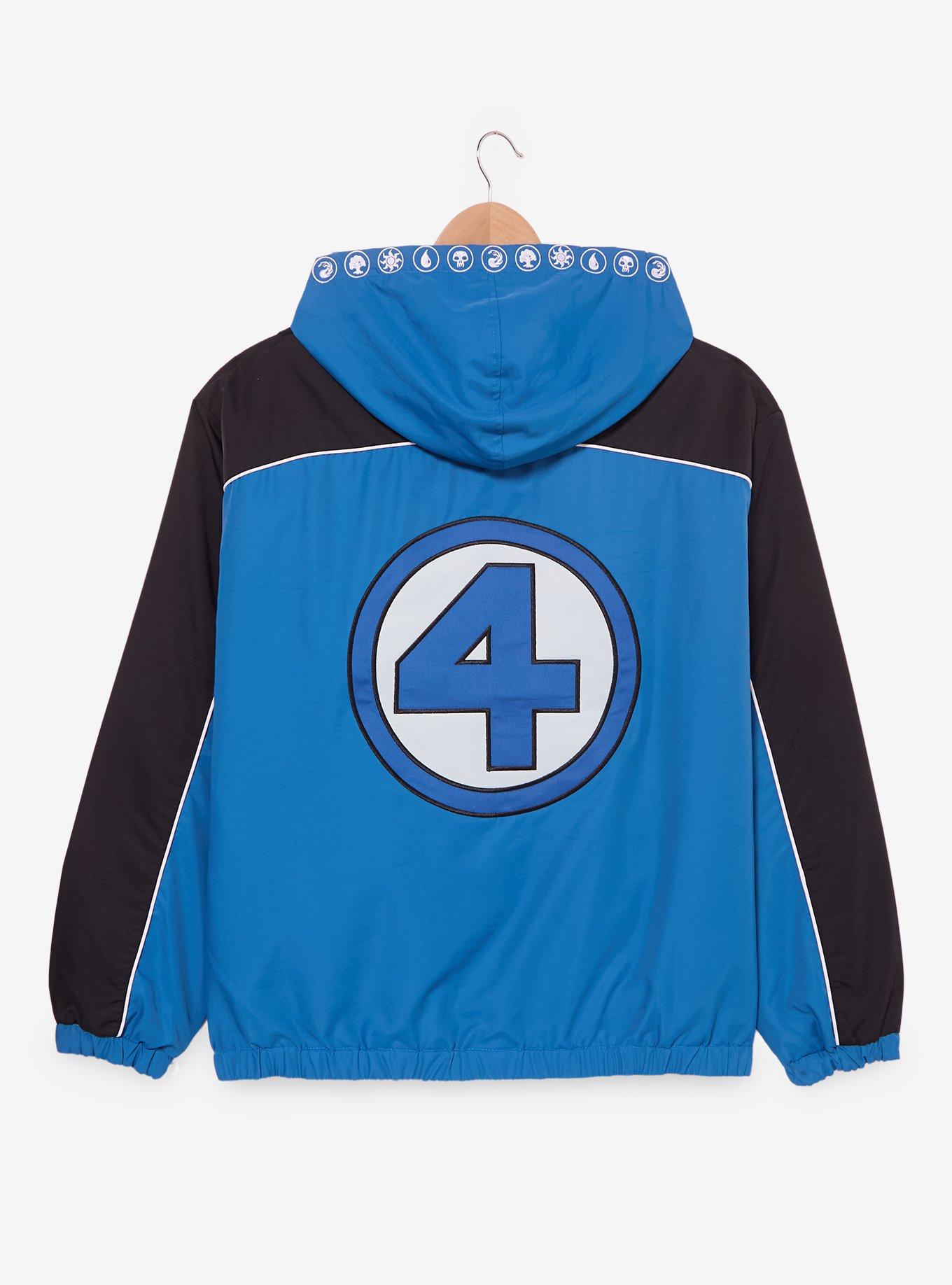 Magic: The Gathering x Marvel The Fantastic Four Reversible Windbreaker - BoxLunch Exclusive, BLUE, alternate - view 3