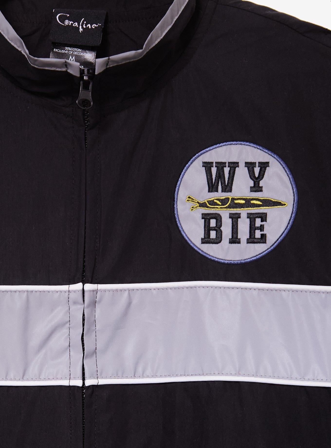 Coraline Wybie Lovat Windbreaker - BoxLunch Exclusive, BLACK, alternate - view 3