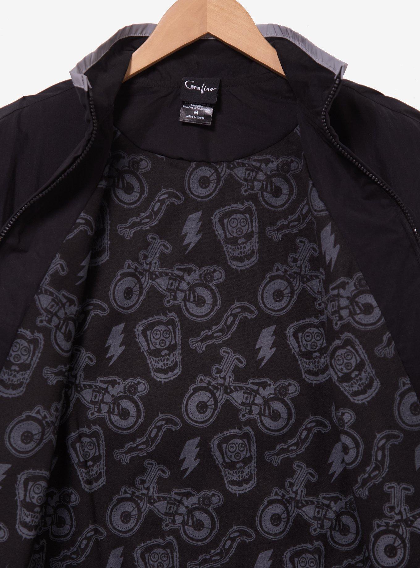 Coraline Wybie Lovat Windbreaker - BoxLunch Exclusive, BLACK, alternate - view 5