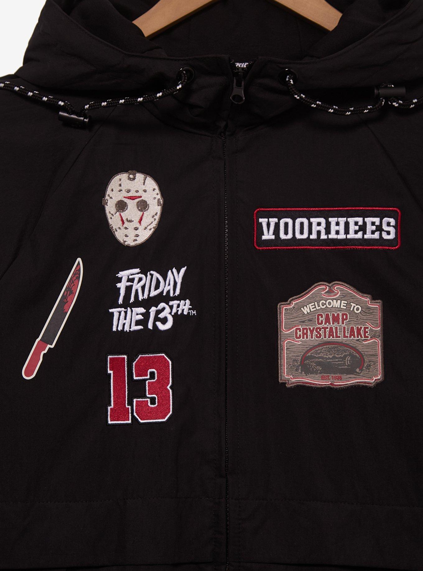 Friday the 13th Jason Voorhees Windbreaker - BoxLunch Exclusive, BLACK, alternate - view 3