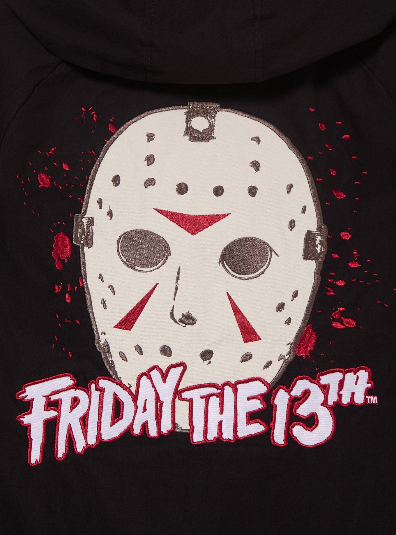 Friday the 13th Jason Voorhees Windbreaker - BoxLunch Exclusive, BLACK, alternate - view 4