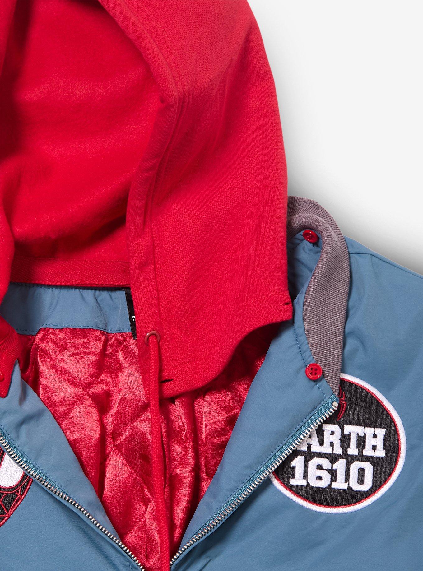 Marvel Spider-Man Miles Morales Bomber Jacket - BoxLunch Exclusive, GREEN, alternate - view 5
