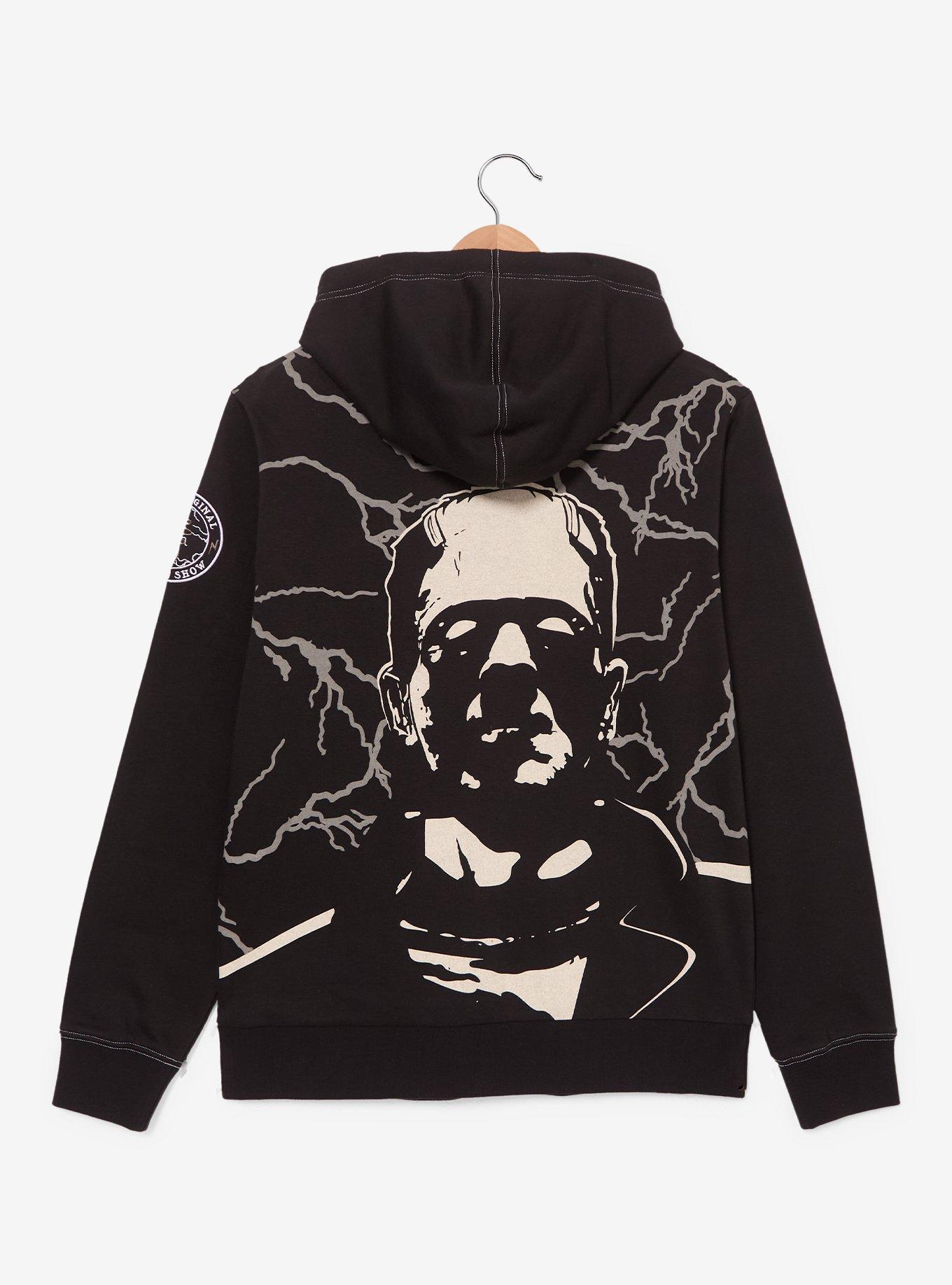 Universal Monsters Frankenstein Tonal Zippered Hoodie - BoxLunch Exclusive, MULTI, alternate - view 4