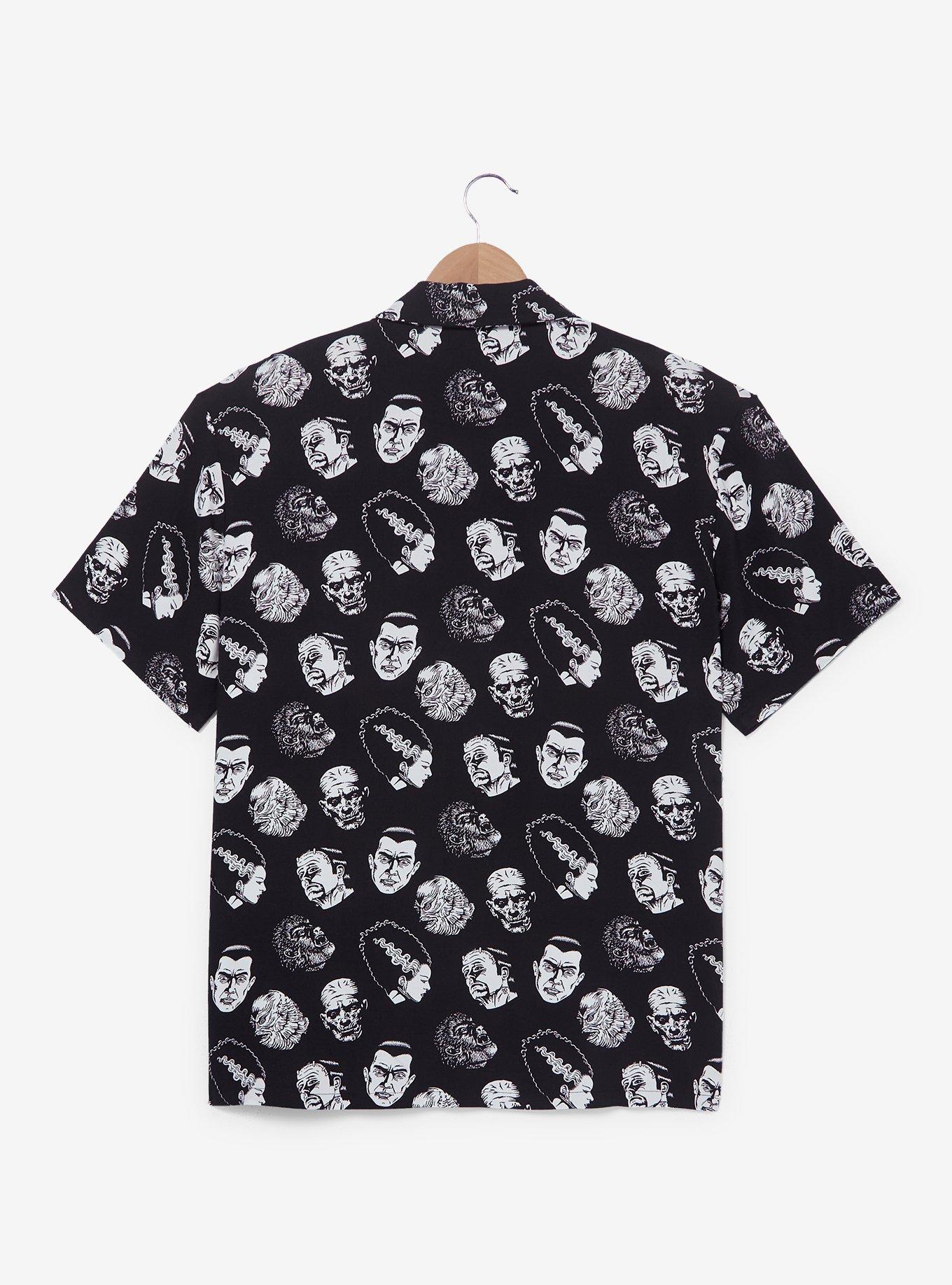 Universal Monsters Allover Print Woven Button-Up - BoxLunch Exclusive, , hi-res