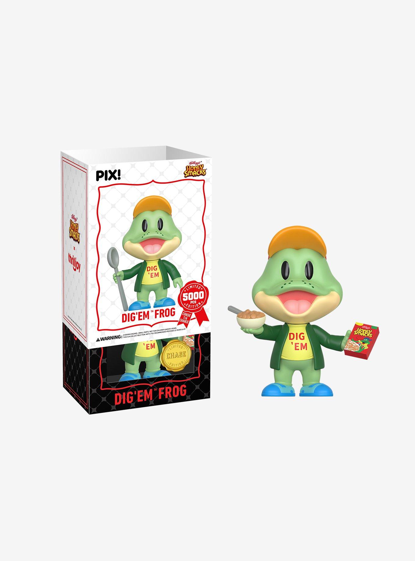 Thrilljoy Kellogg's Honey Smacks Pix! Dig 'Em Frog Collectible Figure, , hi-res