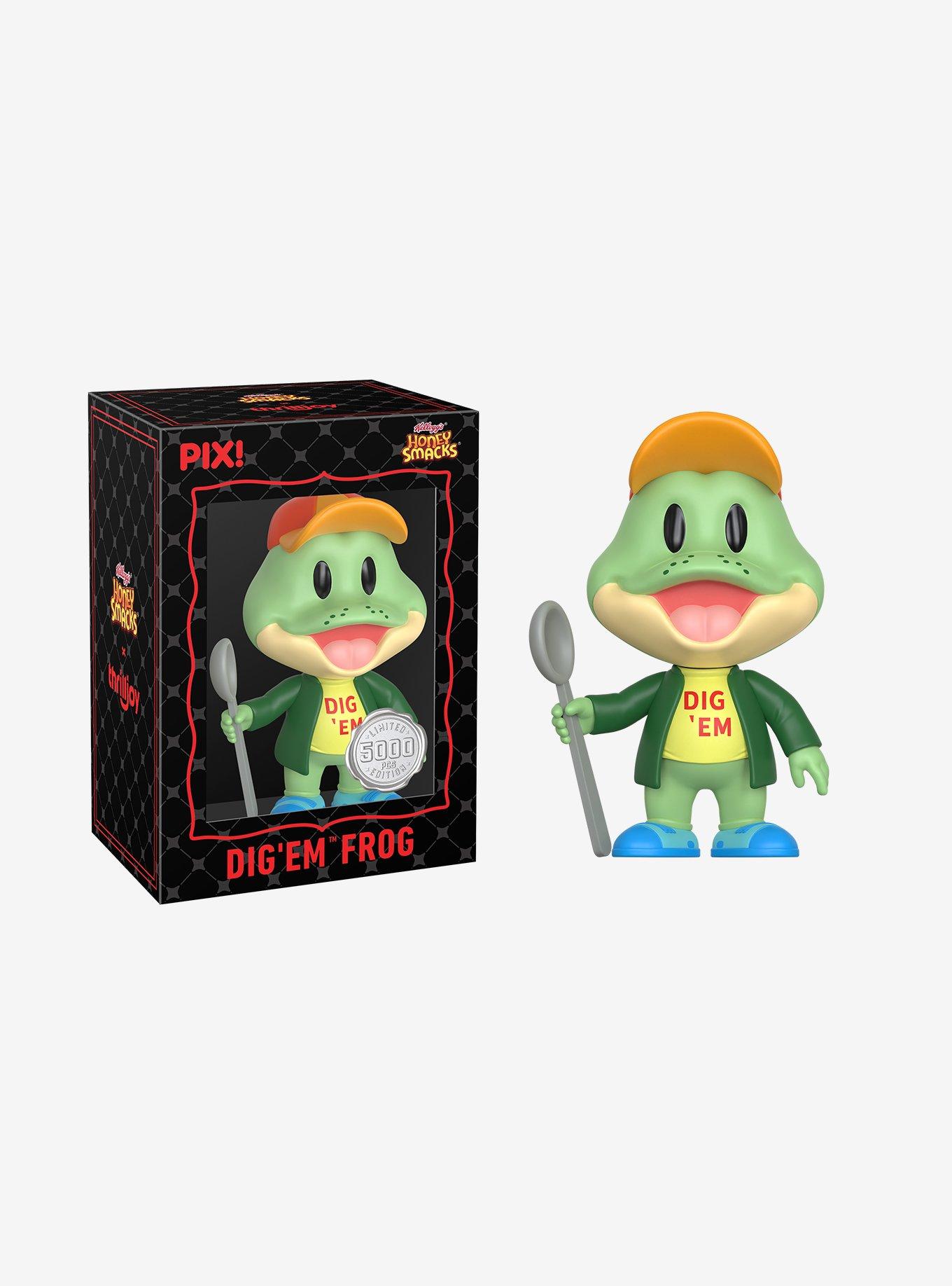 Thrilljoy Kellogg's Honey Smacks Pix! Dig 'Em Frog Collectible Figure, , alternate