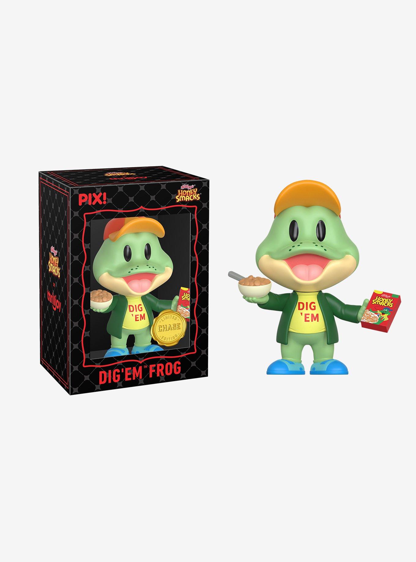Thrilljoy Kellogg's Honey Smacks Pix! Dig 'Em Frog Collectible Figure, , alternate