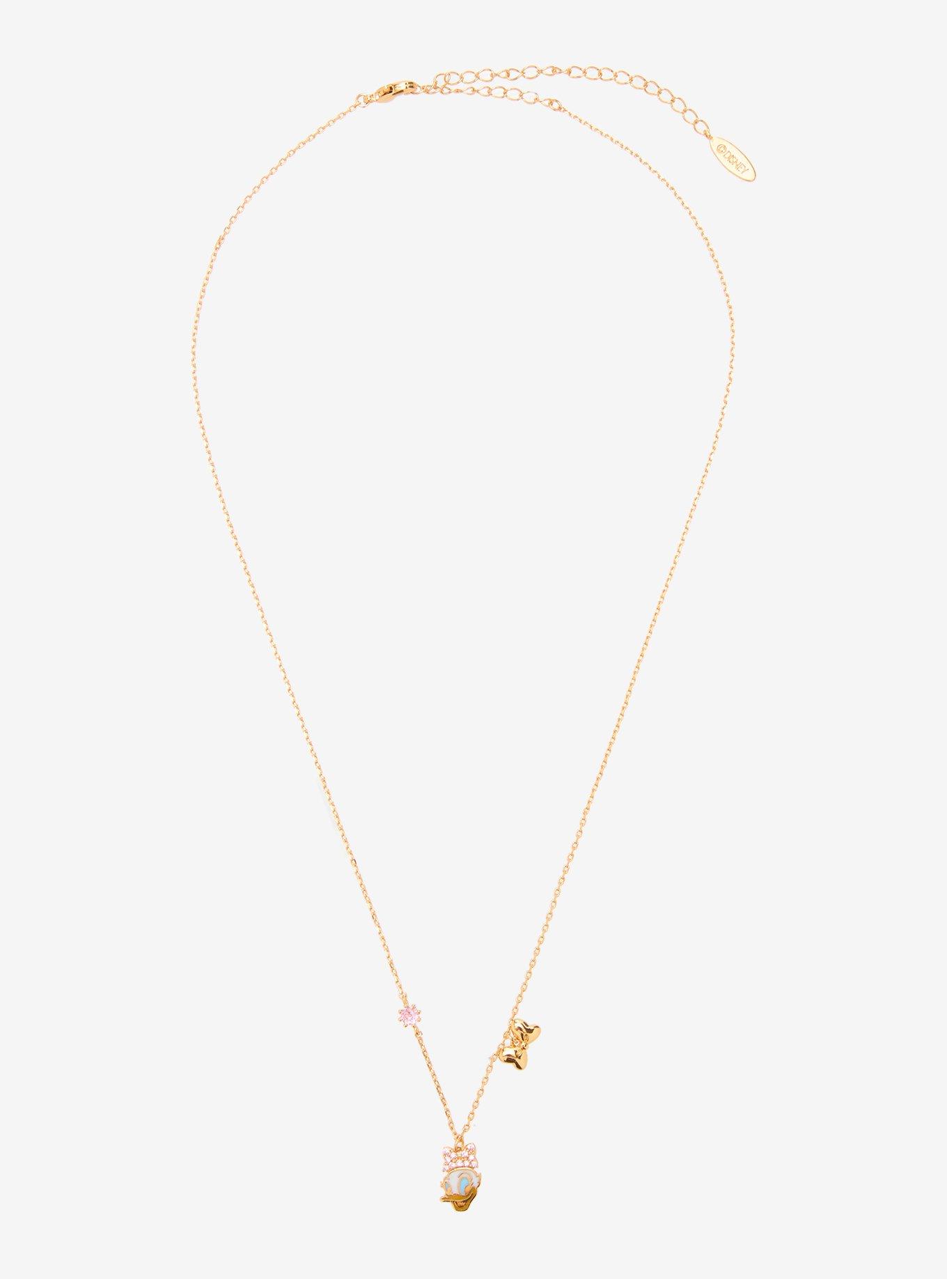 Girls Crew Disney Daisy Duck Charm Necklace - BoxLunch Exclusive, , hi-res