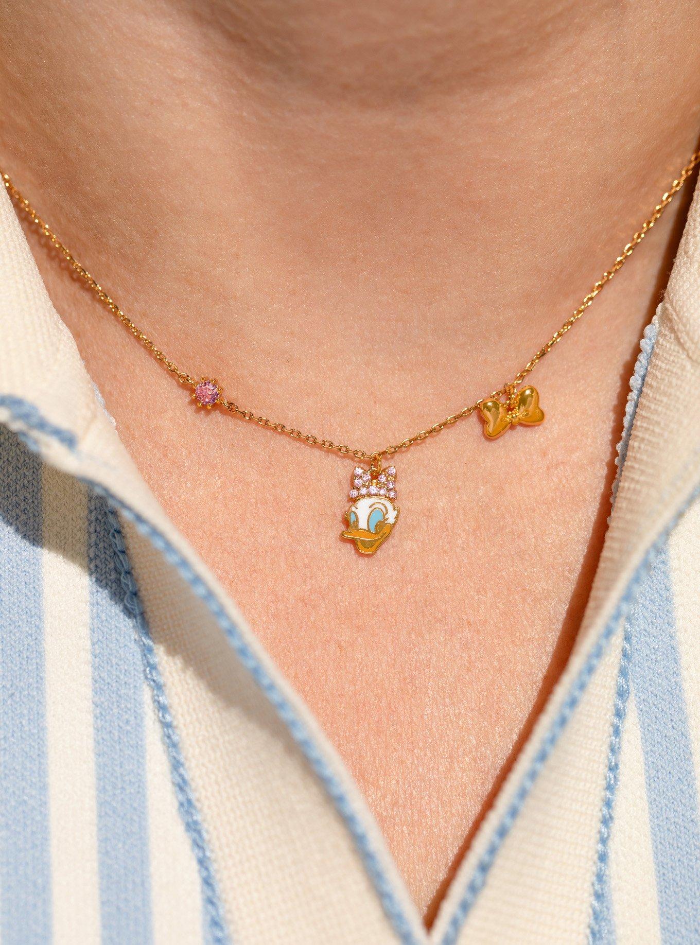 Girls Crew Disney Daisy Duck Charm Necklace - BoxLunch Exclusive, , alternate