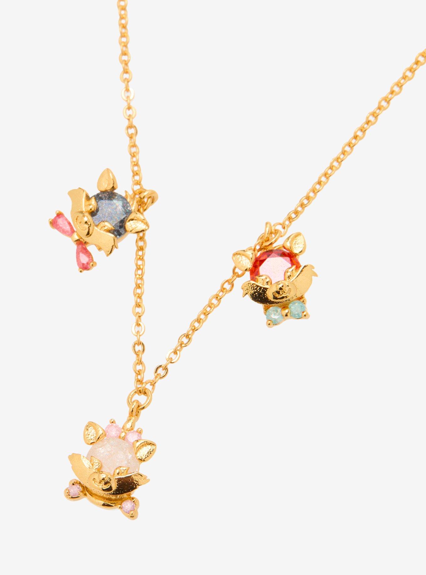 Girls Crew Disney The Aristocats Kittens Charm Necklacke - BoxLunch Exclusive, , alternate