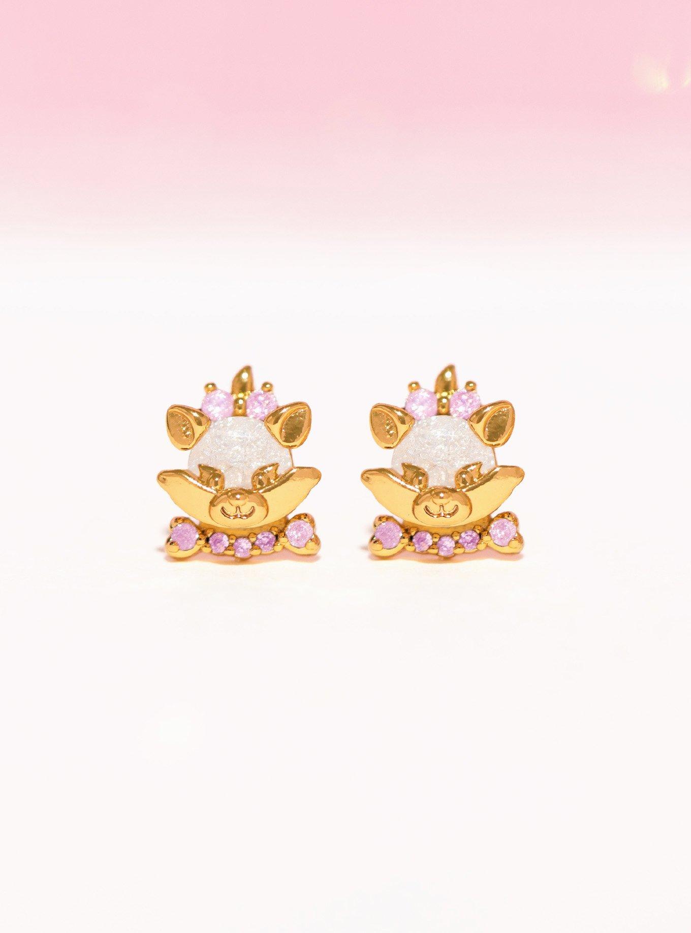 Girls Crew Disney The Aristocats Marie Stud Earrings - BoxLunch Exclusive, , alternate