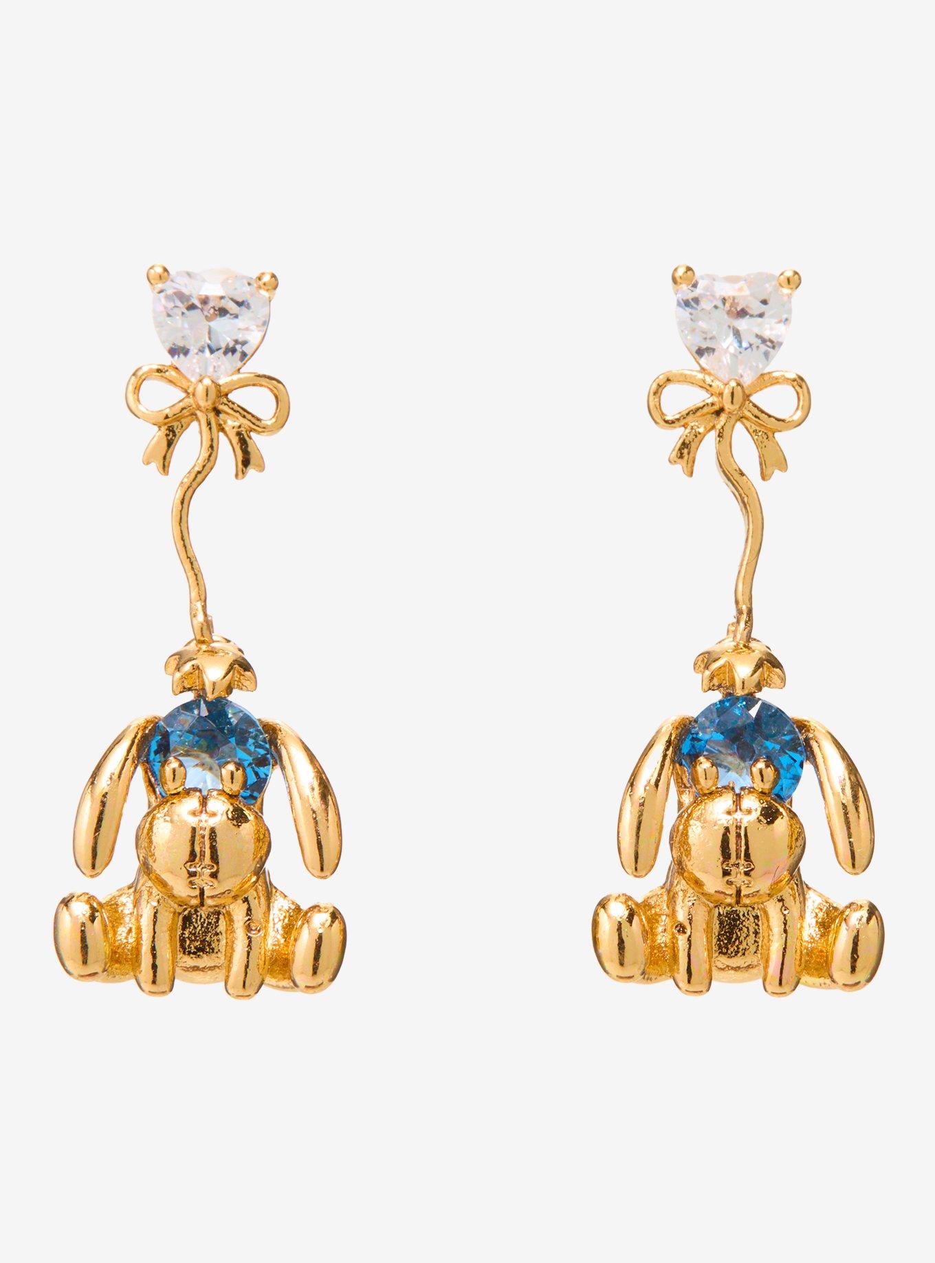 Girls Crew Disney Winnie the Pooh Eeyore Charm Stud Earrings - BoxLunch Exclusive, , hi-res