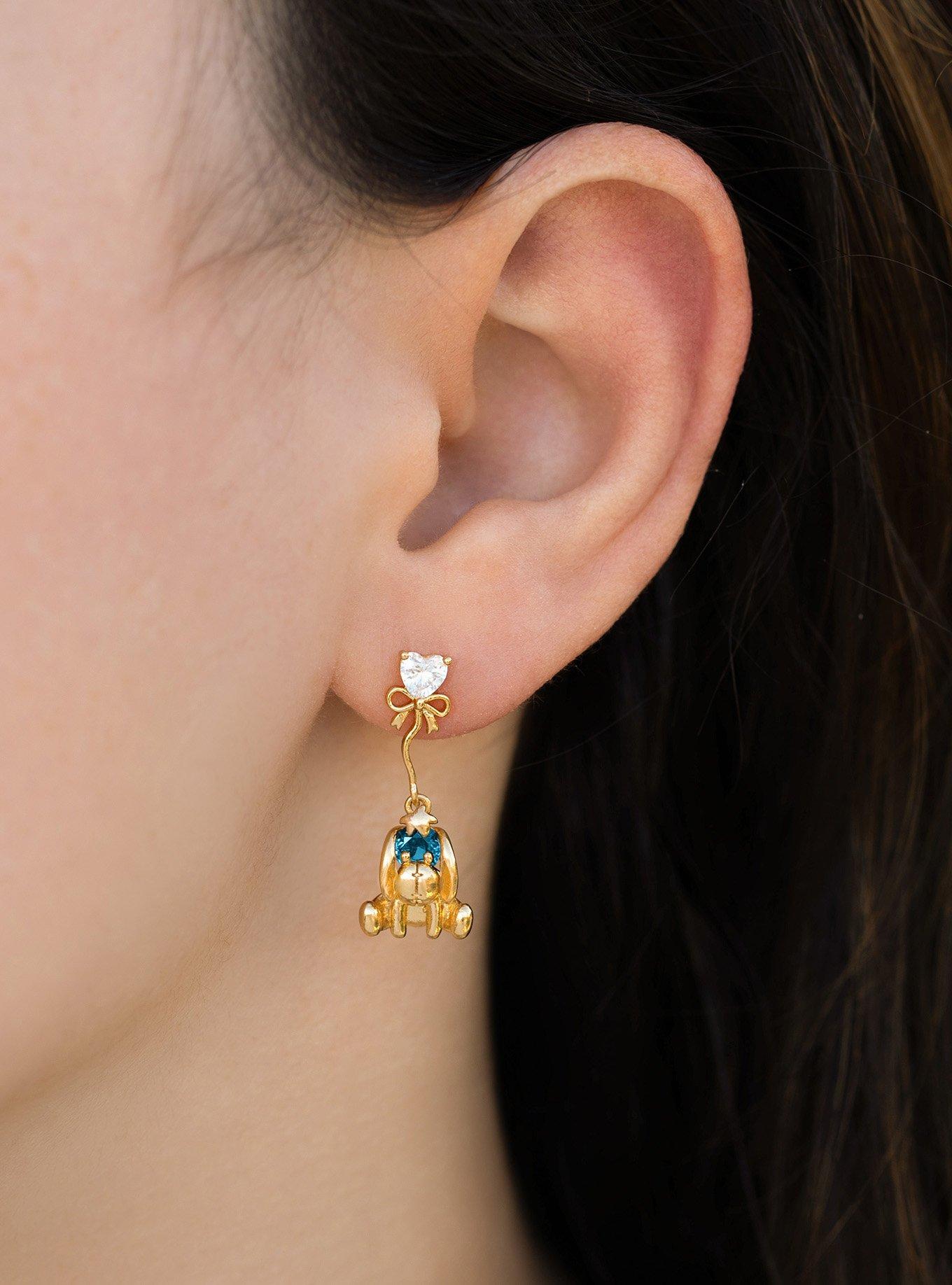 Girls Crew Disney Winnie the Pooh Eeyore Charm Stud Earrings - BoxLunch Exclusive, , alternate