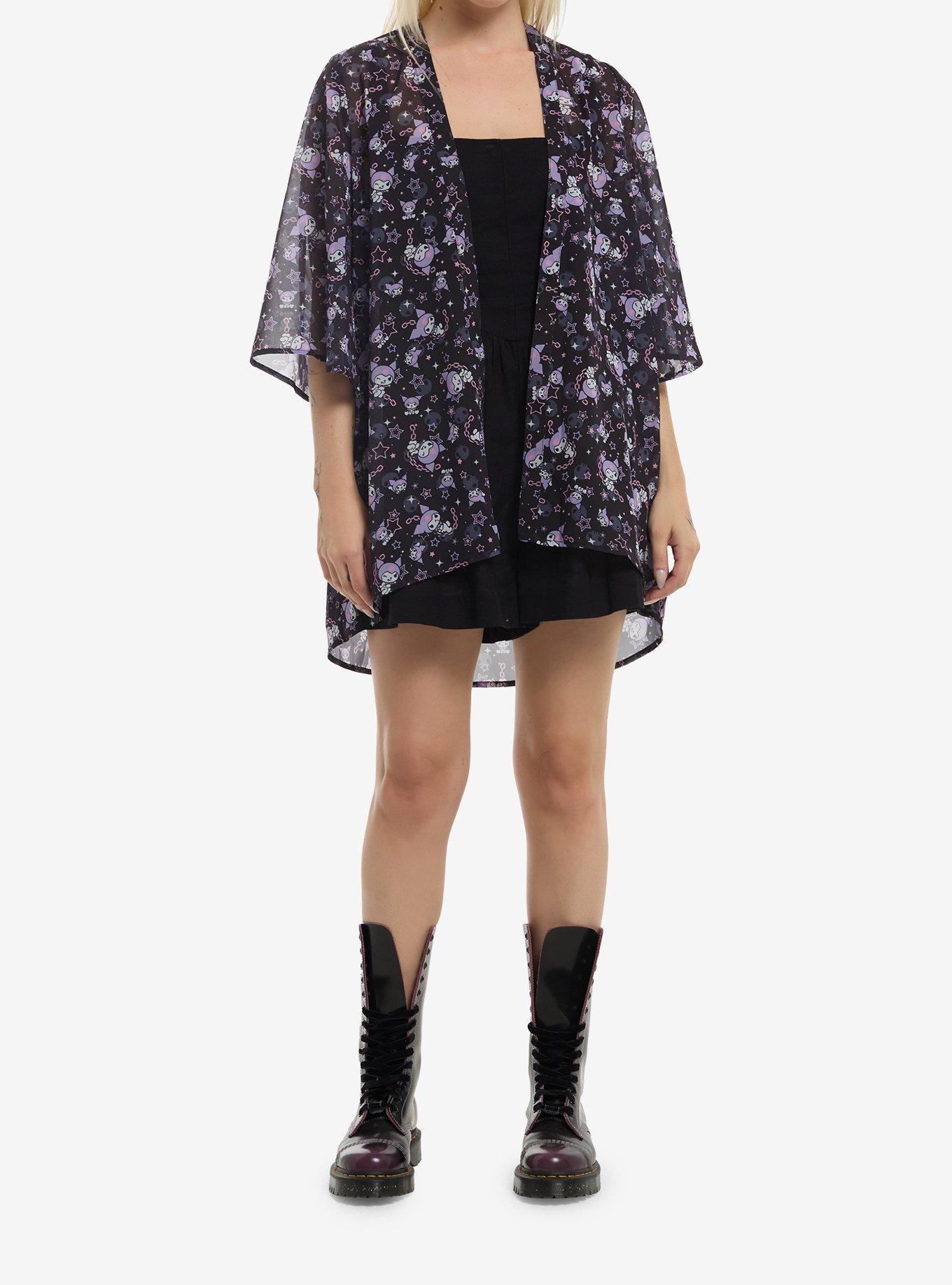 Kuromi Stars Girls Duster, , hi-res
