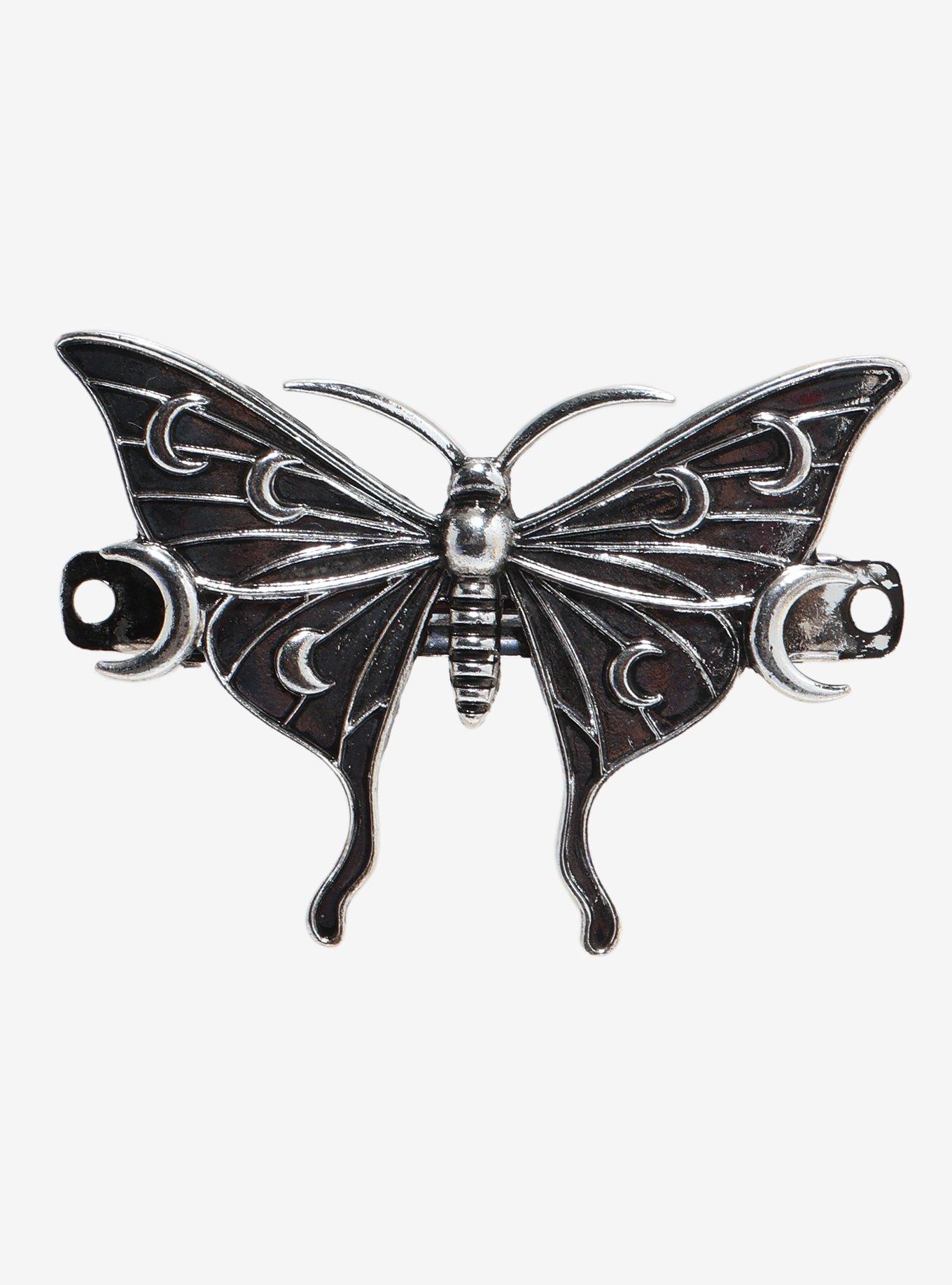 Thorn & Fable Lunar Moth Barrette Hair Clip, , hi-res
