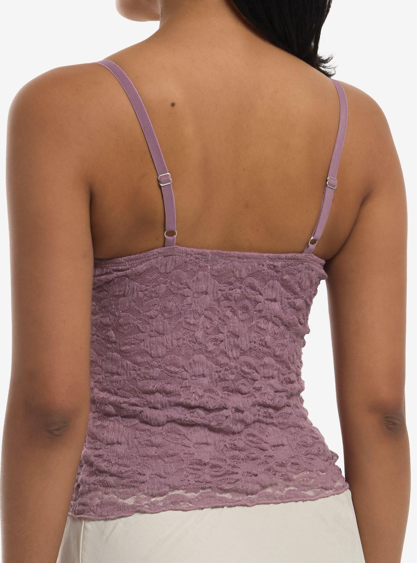 Lavender Lace & Ribbon Cami, MULTI, alternate