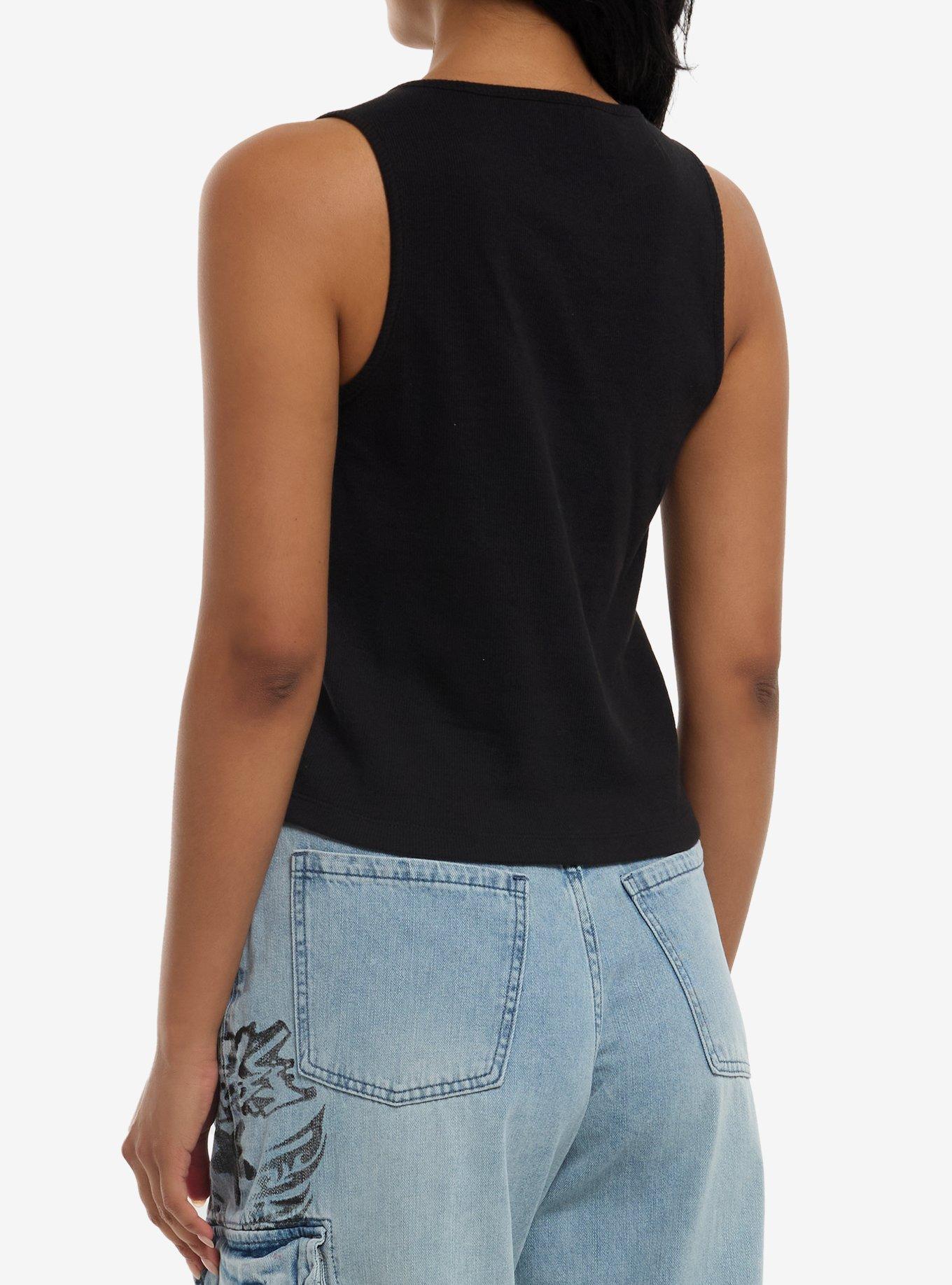 Billie Eilish Logo Girls Tank Top, BLACK, alternate