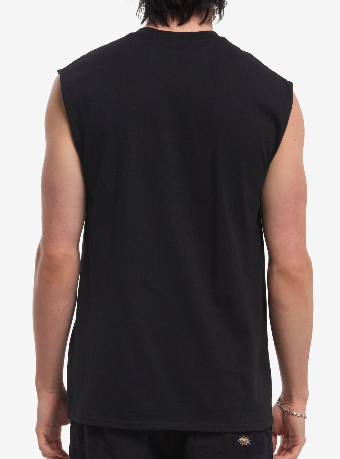 Dungeon Crawler Carl Princess Donut Muscle Tank Top, BLACK, alternate