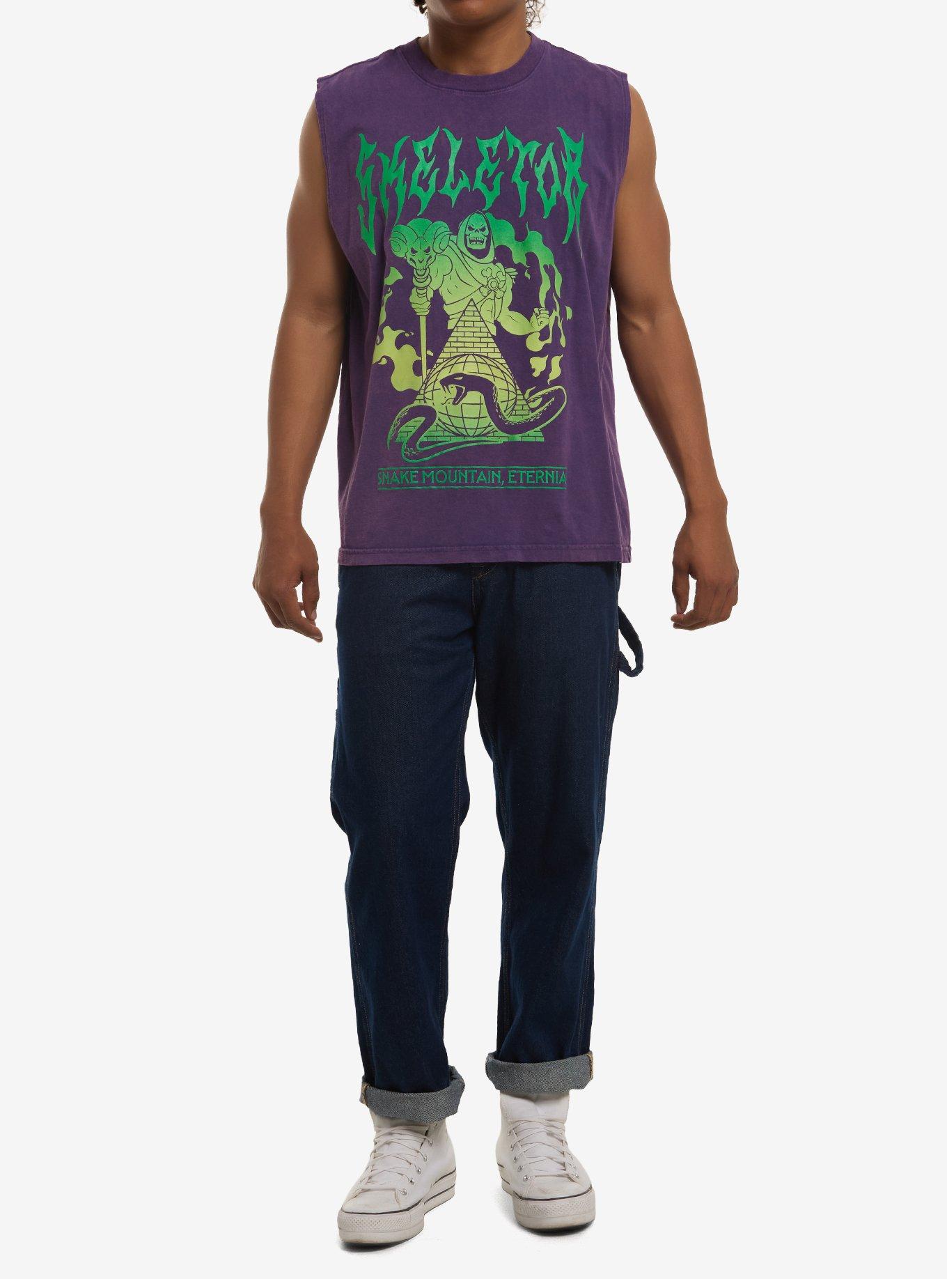 Masters Of The Universe Skeletor Muscle Tank Top, BLACK, alternate