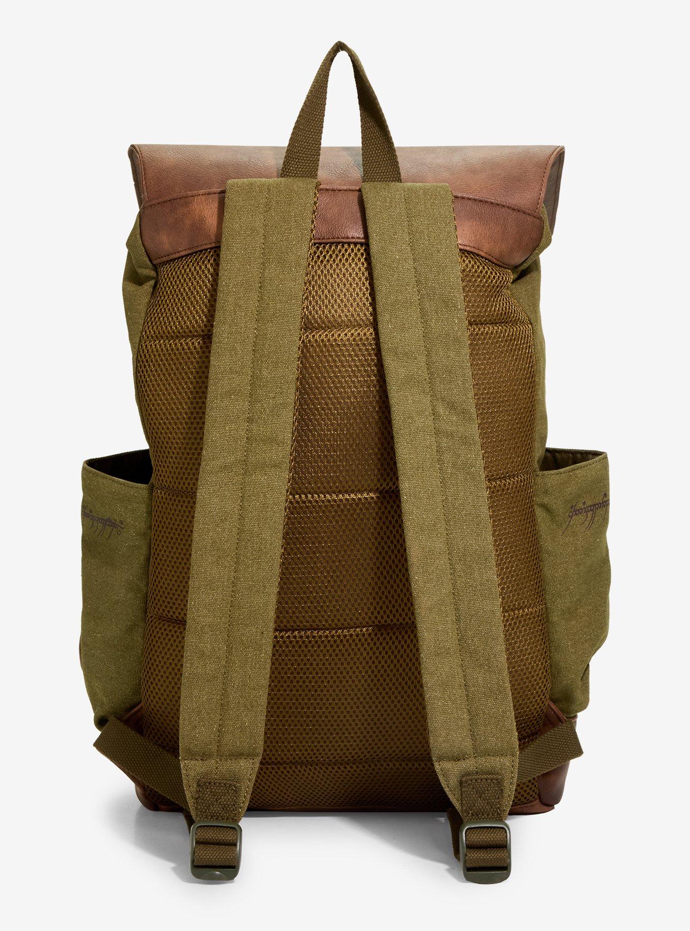 The Lord Of The Rings Leaf Of L&oacute;rien Slouch Backpack, , alternate - view 3