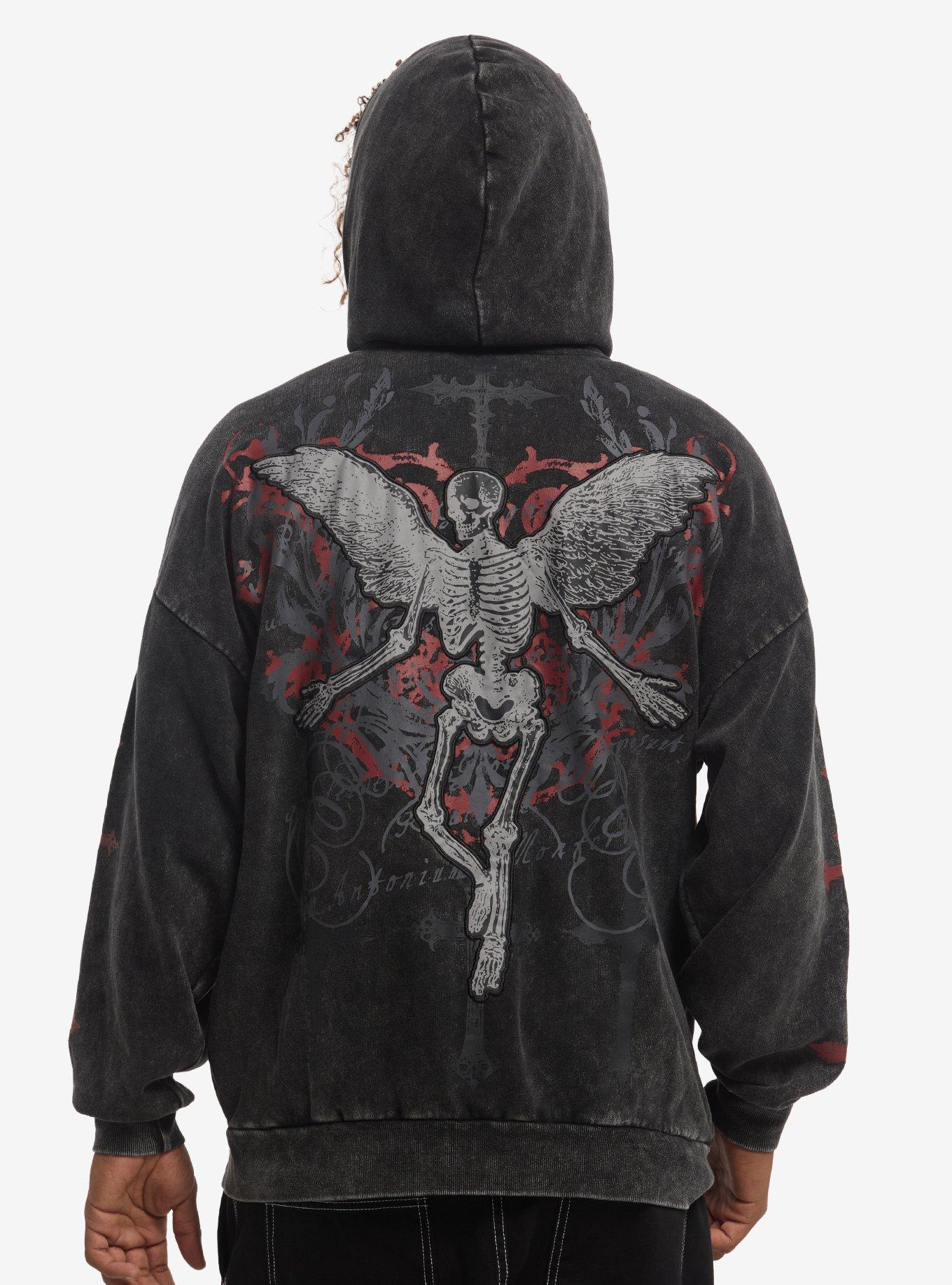 Cross Skeleton Filigree Hoodie, , hi-res