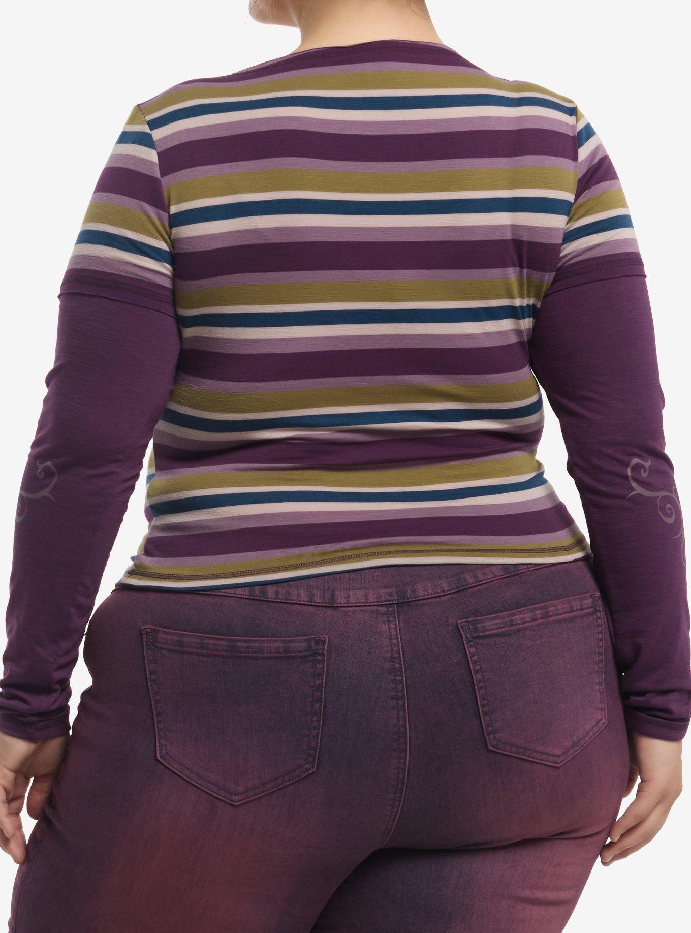 Thorn & Fable Celestial Butterfly Girls Twofer Long-Sleeve T-Shirt Plus Size, , hi-res