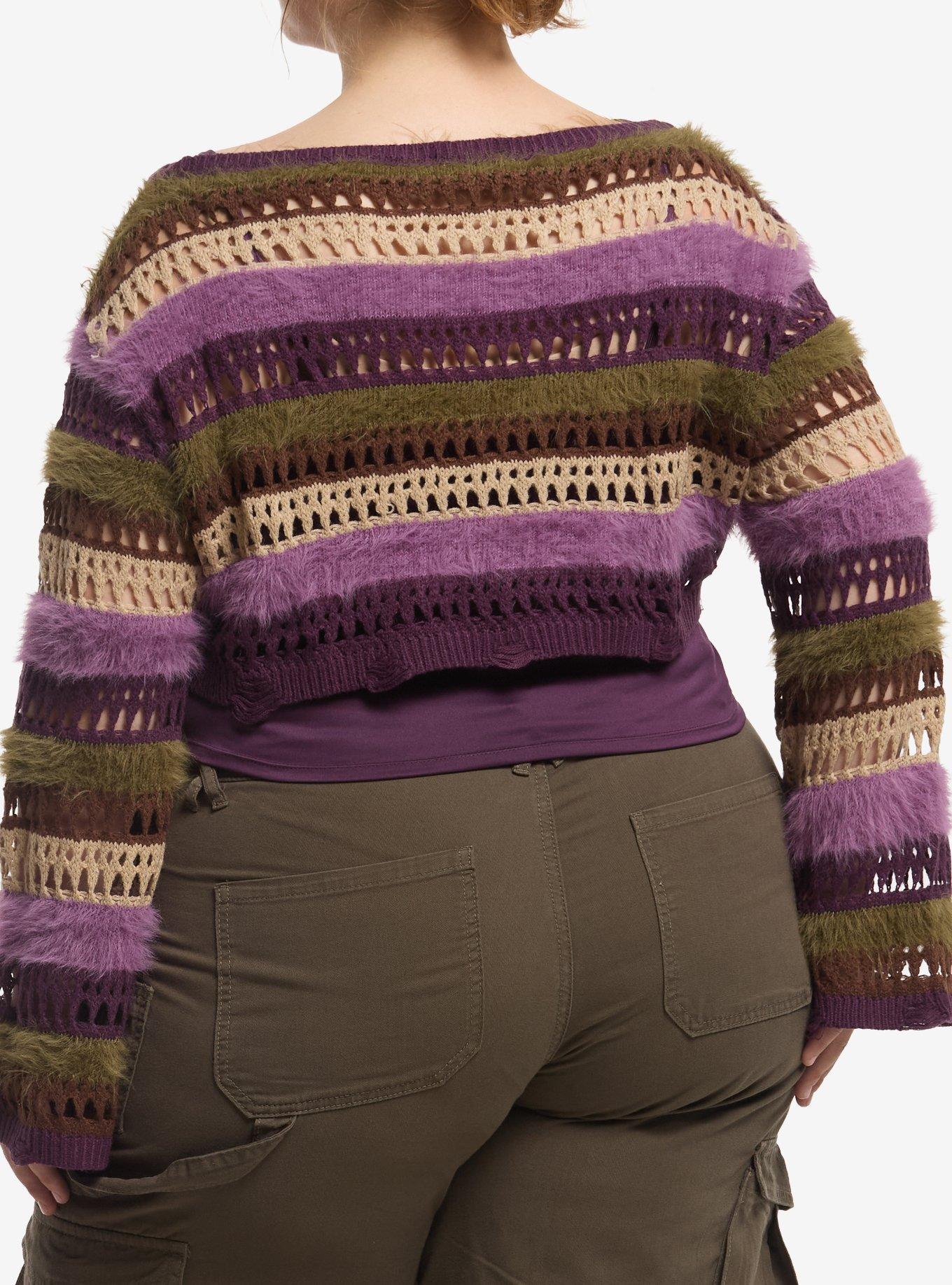 Thorn & Fable Bolero Crop Shrug Girls Twofer Top Plus Size, MULTI, alternate - view 3