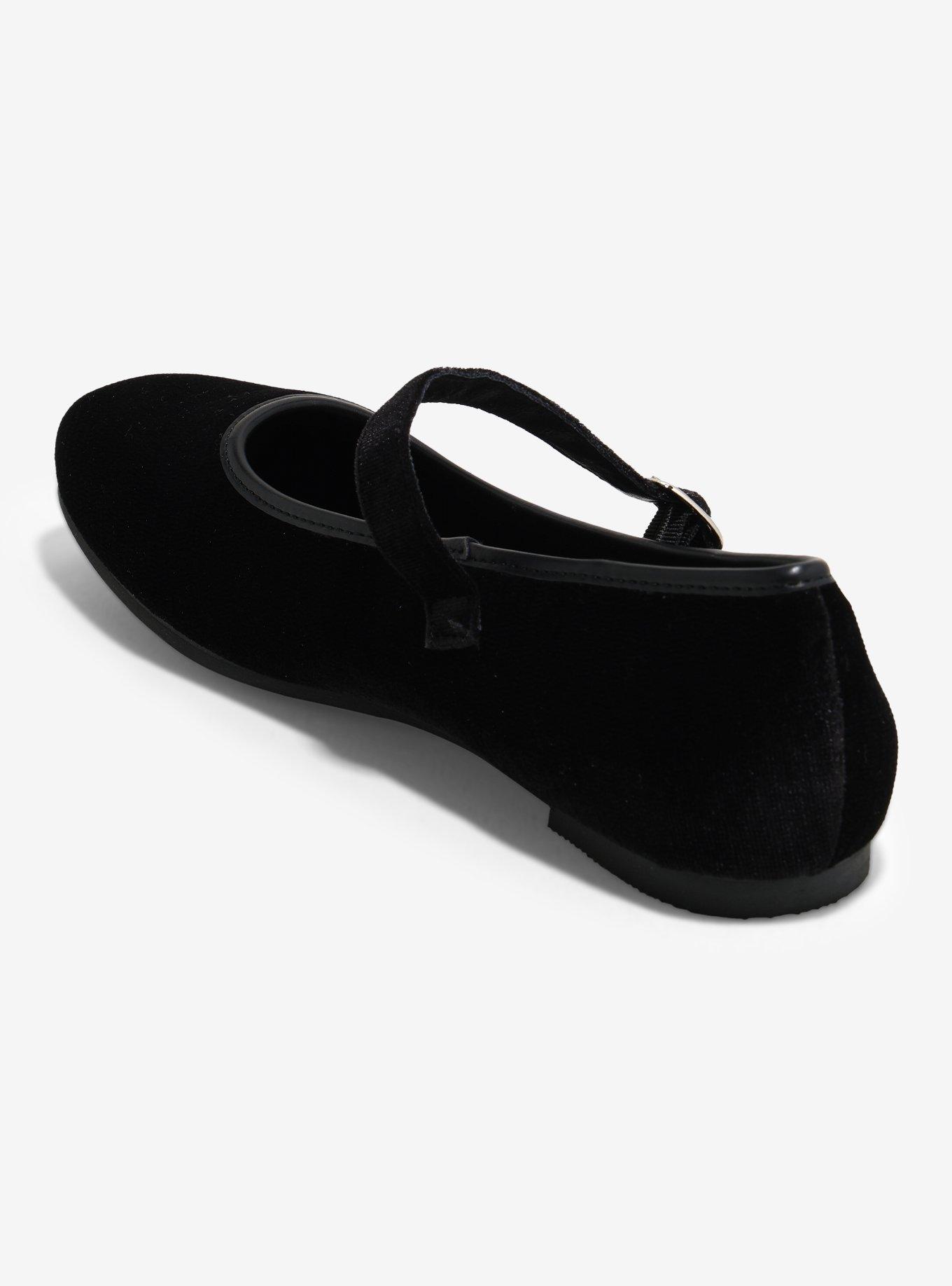 N.Y.L.A. Black Velvet Flats, , hi-res