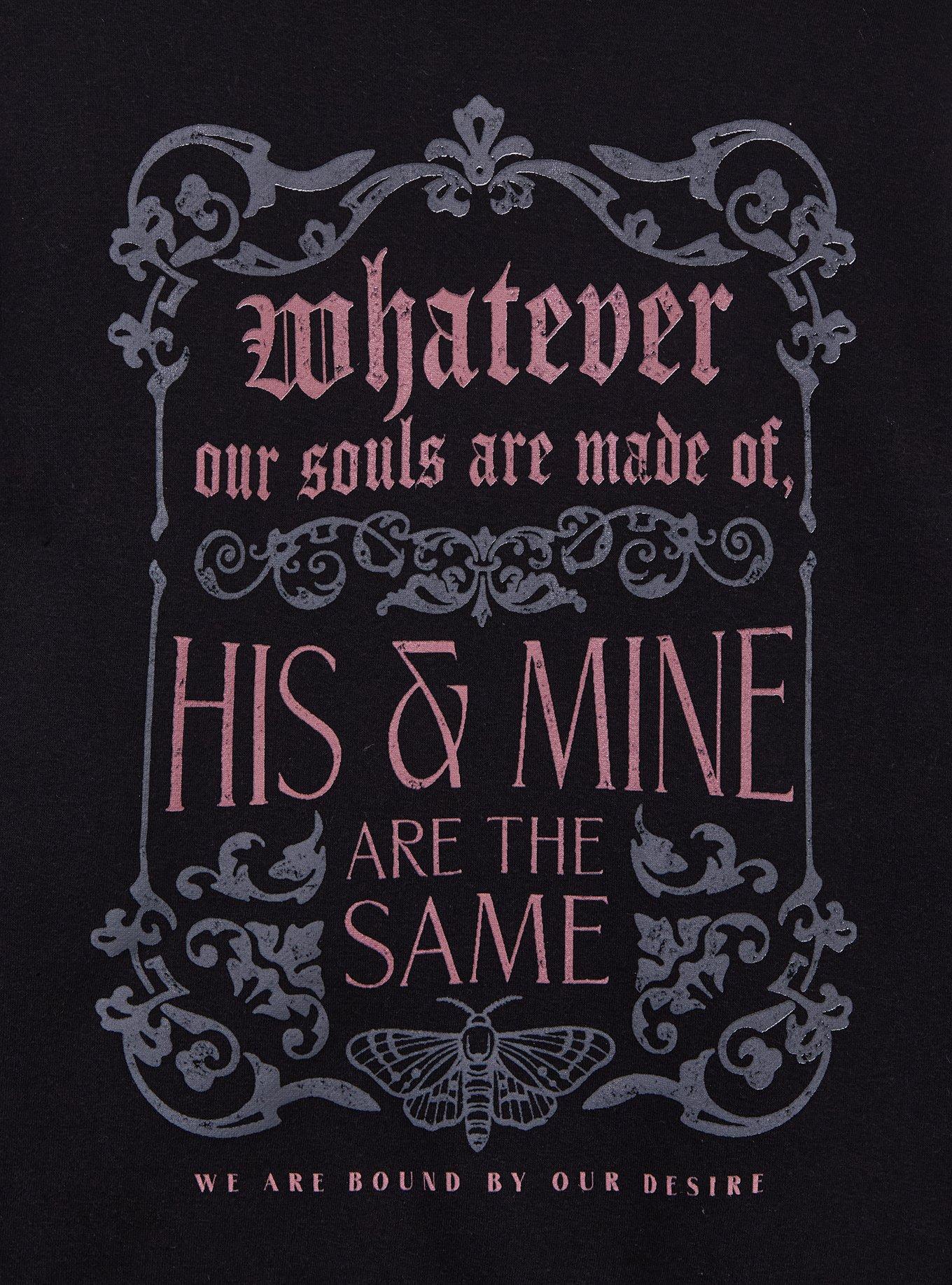 Wuthering Heights Whatever Our Souls Are Made Of Quote Crewneck - BoxLunch Exclusive, , hi-res
