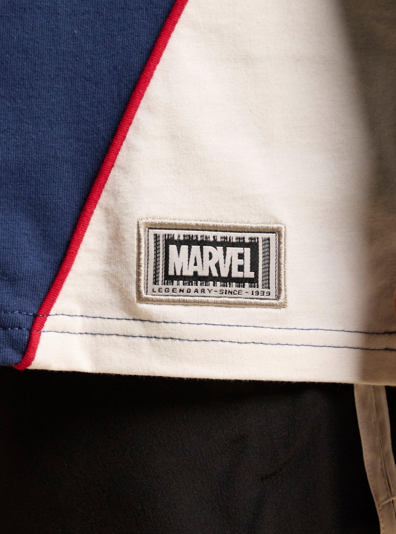 Our Universe Marvel Captain America Long Sleeve T-Shirt Our Universe Exclusive, MULTI, alternate - view 4