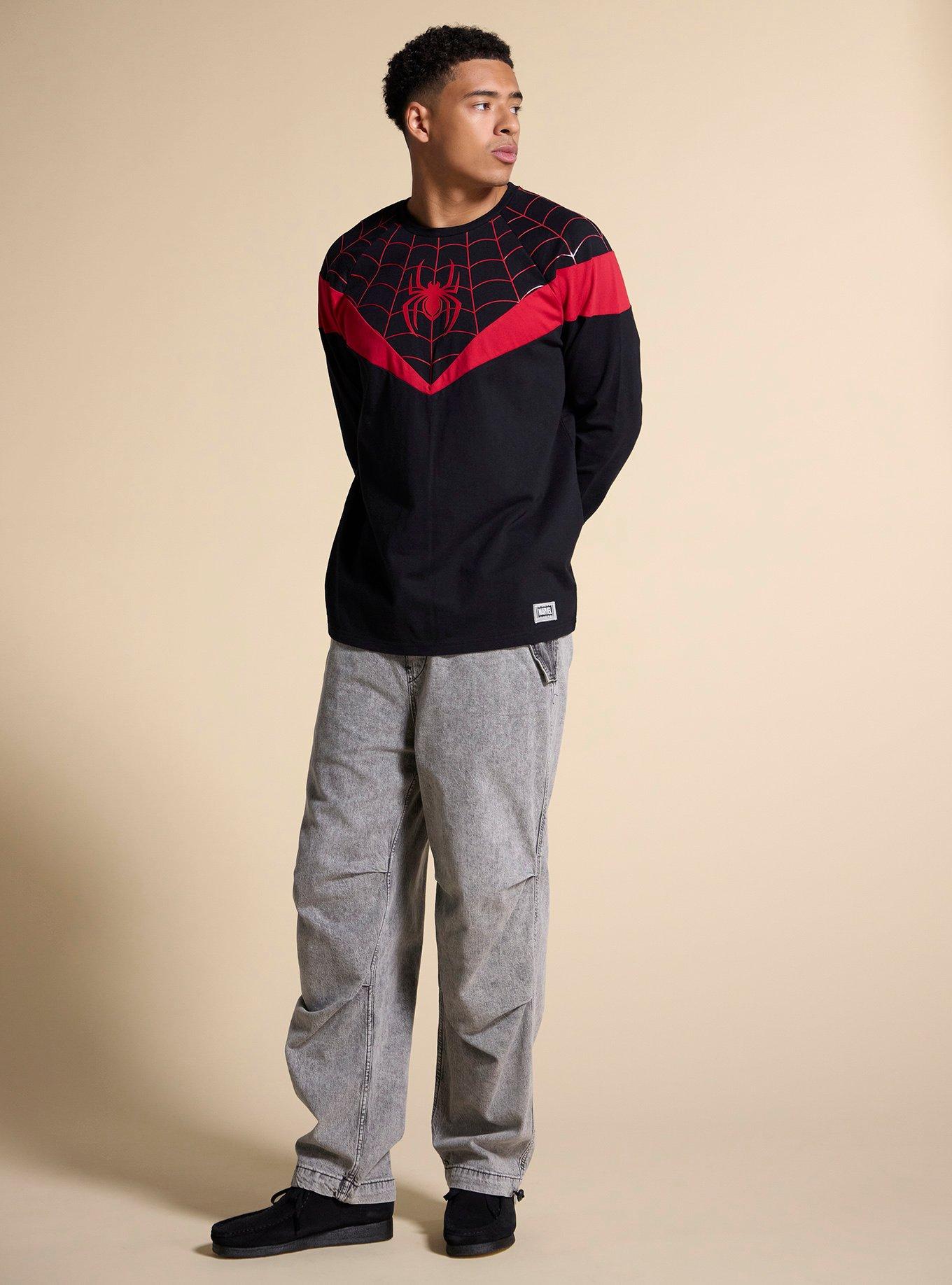 Our Universe Marvel Spider-Man: Across the Spider-Verse Miles Morales Long Sleeve T-Shirt Our Universe Exclusive, MULTI, alternate - view 3
