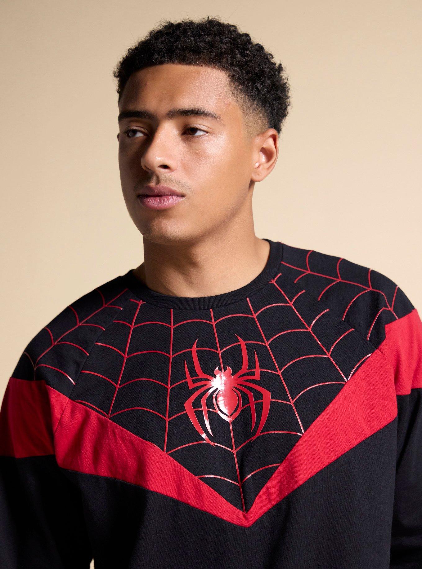 Our Universe Marvel Spider-Man: Across the Spider-Verse Miles Morales Long Sleeve T-Shirt Our Universe Exclusive, MULTI, alternate - view 4