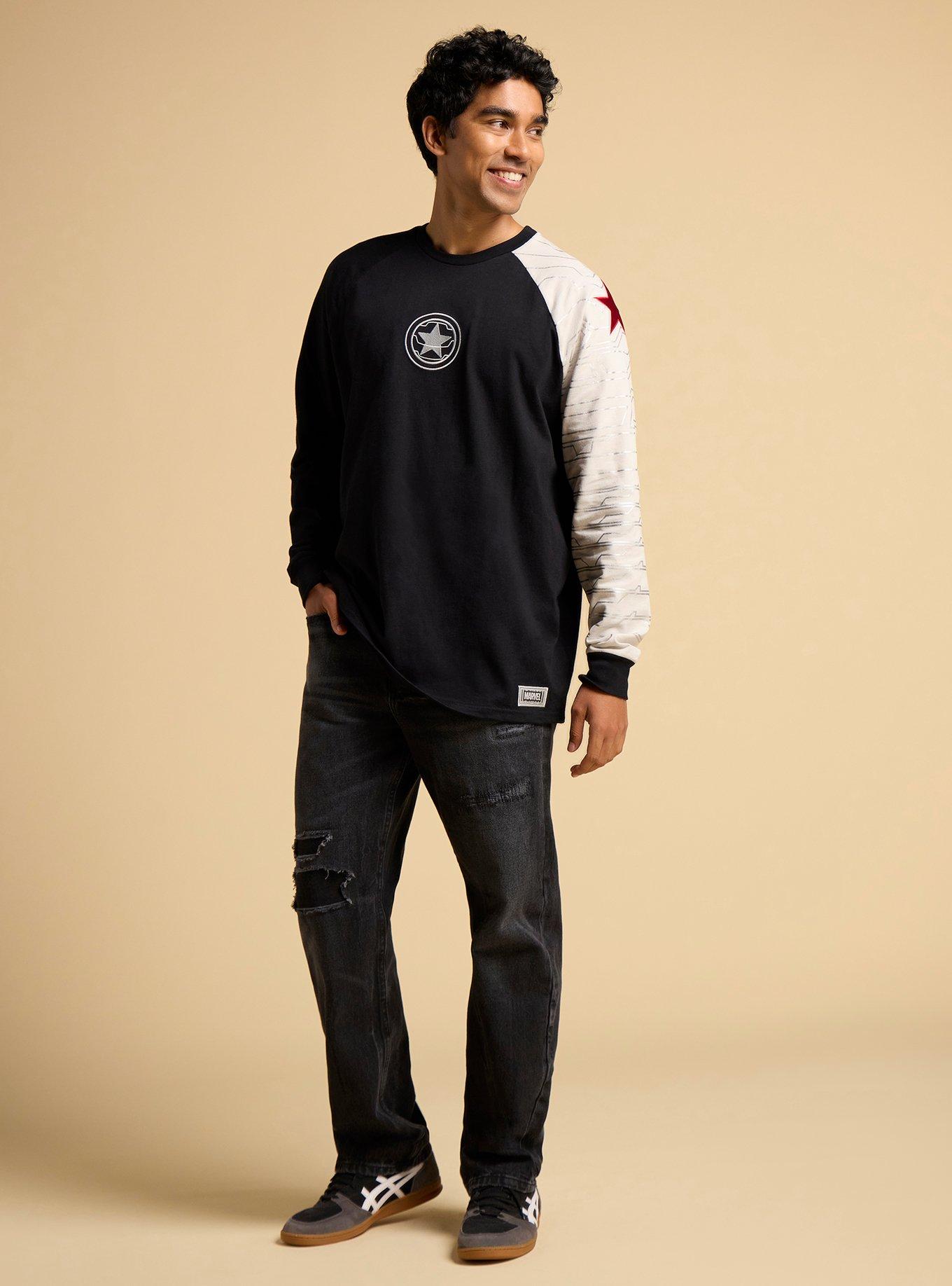 Our Universe Marvel Captain America Winter Soldier Long Sleeve T-Shirt Our Universe Exclusive, MULTI, alternate - view 3