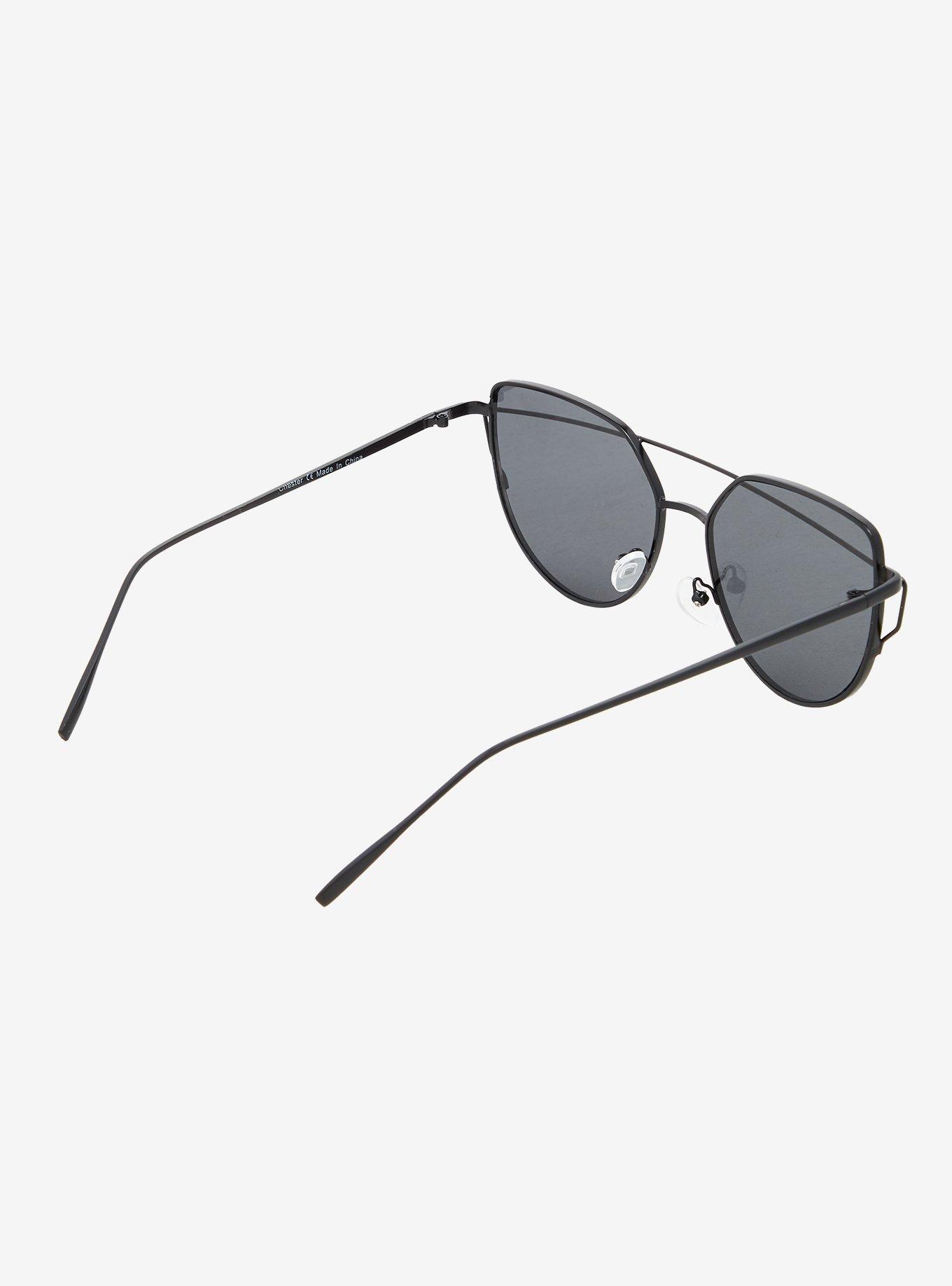 Chester Black Cat Eye Sunglasses, , hi-res