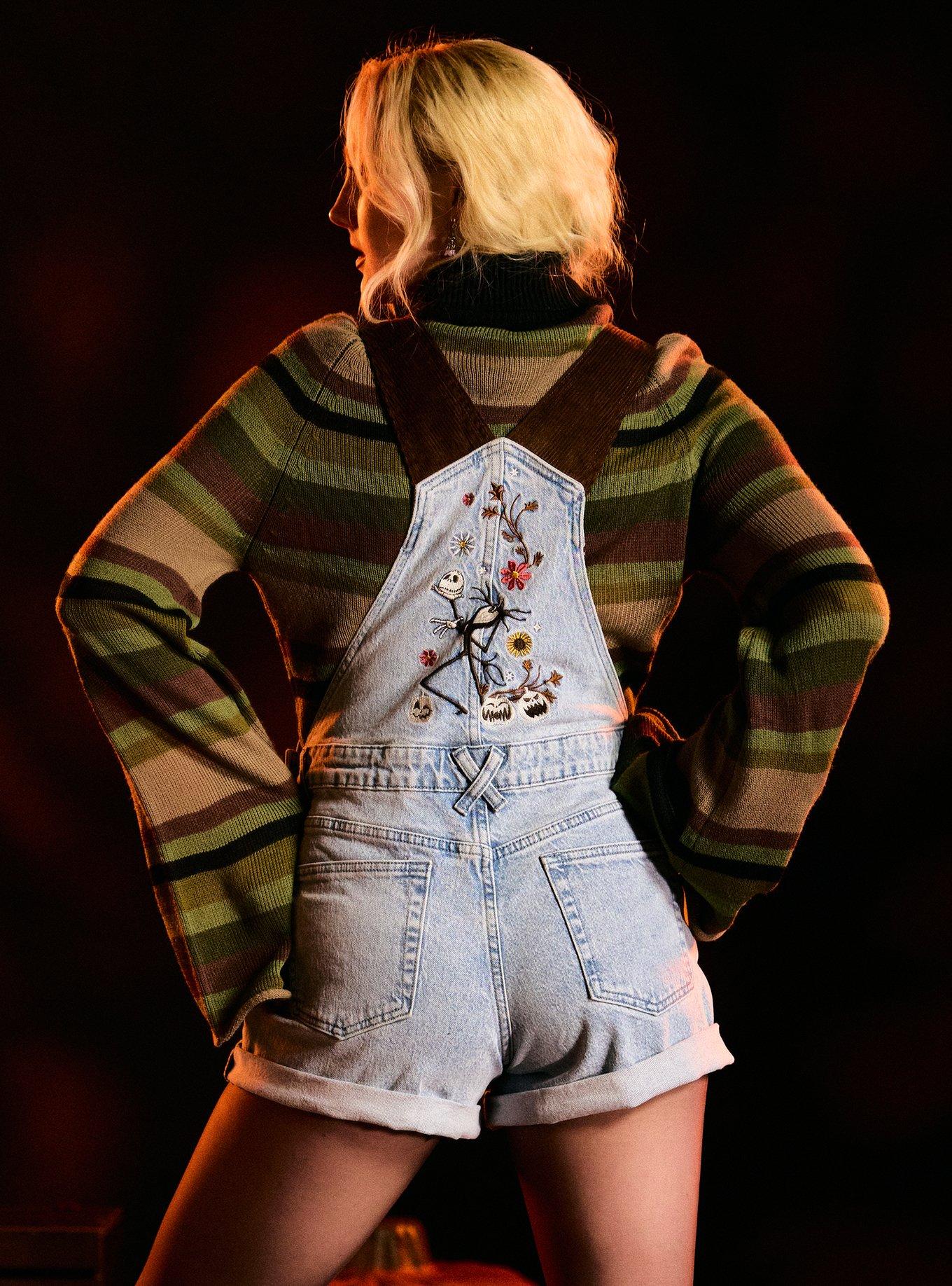 Her Universe The Nightmare Before Christmas Sally Floral Shortalls, MULTI, alternate - view 3