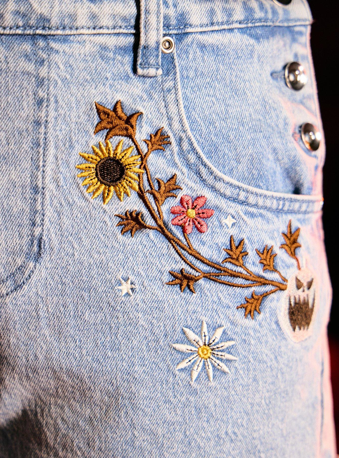 Her Universe The Nightmare Before Christmas Sally Floral Shortalls, MULTI, alternate - view 4